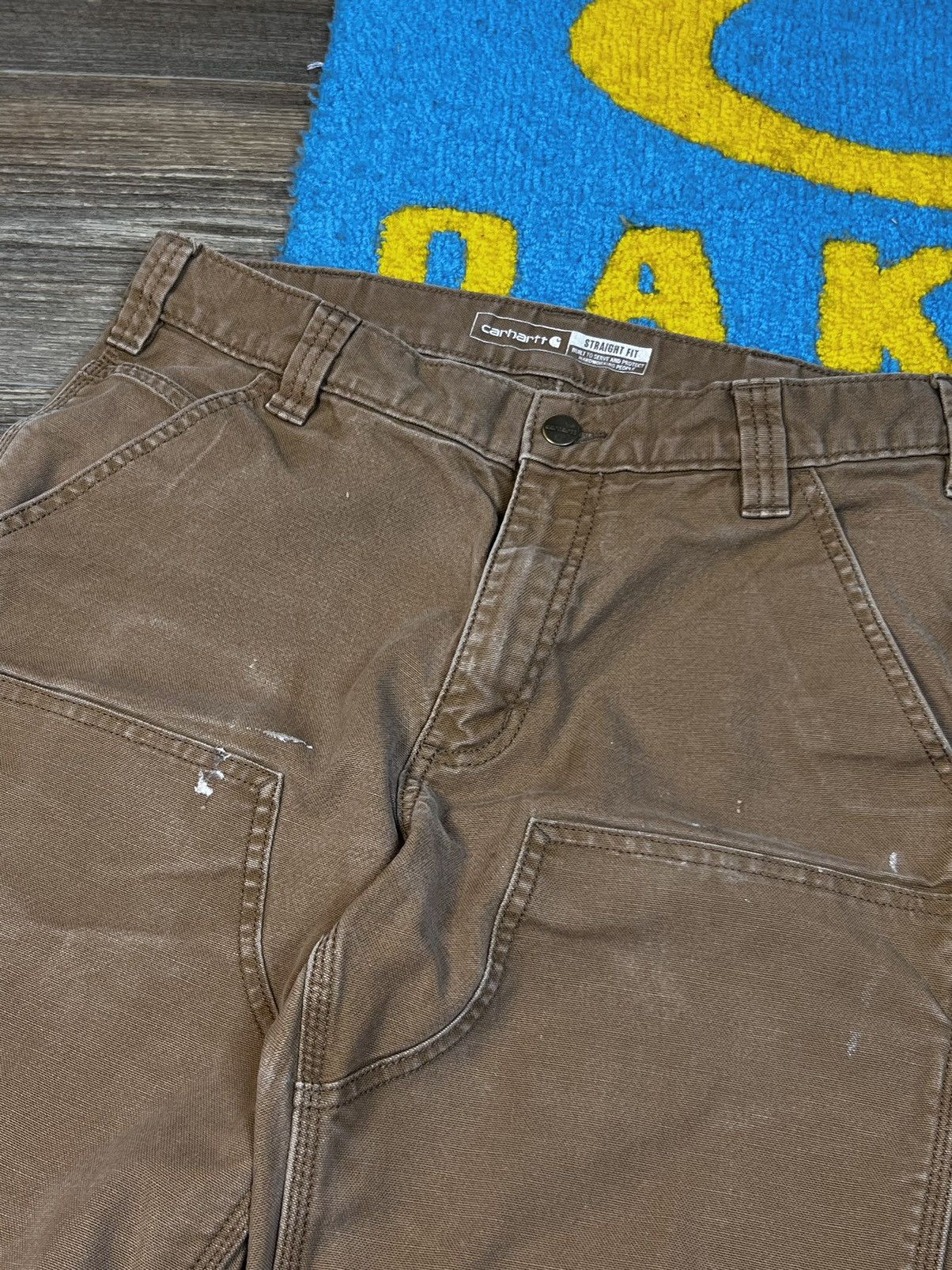 Carhartt × Vintage Vintage Carhartt Double Knee Straight Fit Brown Cargo Pants Size US 32 / EU 48 - 7 Thumbnail