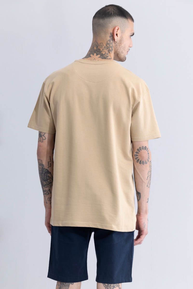 Designer Beige Oversized T-Shirts Size US S / EU 44-46 / 1 - 2 Thumbnail
