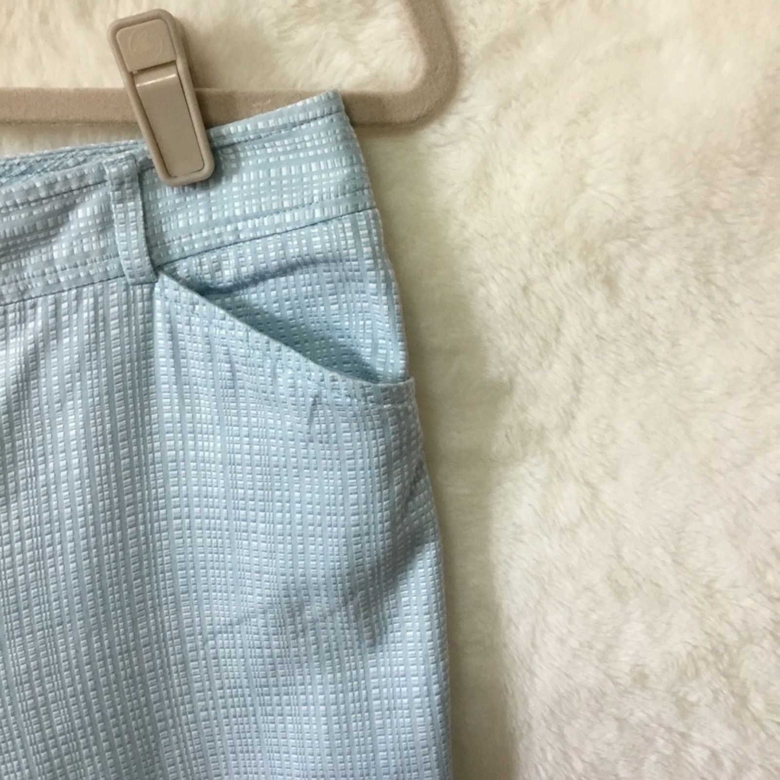 Ann Taylor Ann Taylor Blue Pattern Crop Pants Size 28" / US 6 / IT 42 - 4 Thumbnail