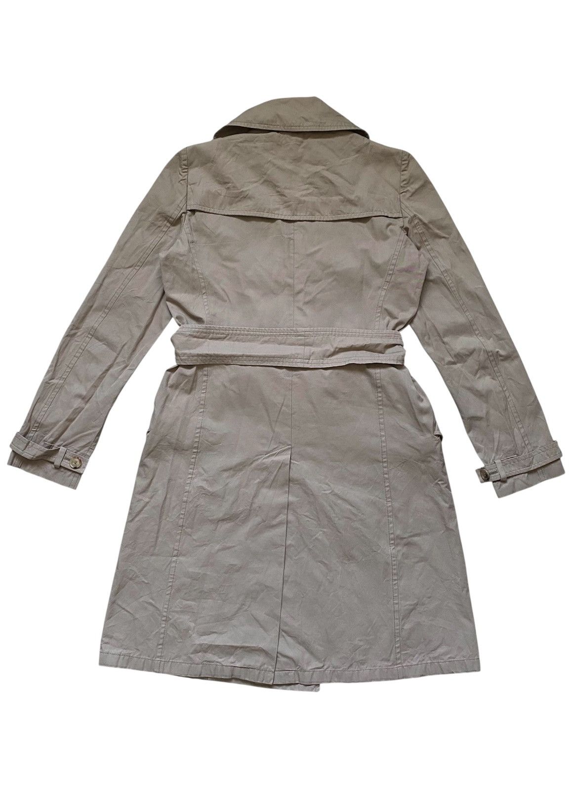 Givenchy Womens Givenchy Paris Beige Trench Coat Jacket Double Breast Size M / US 6-8 / IT 42-44 - 3 Thumbnail
