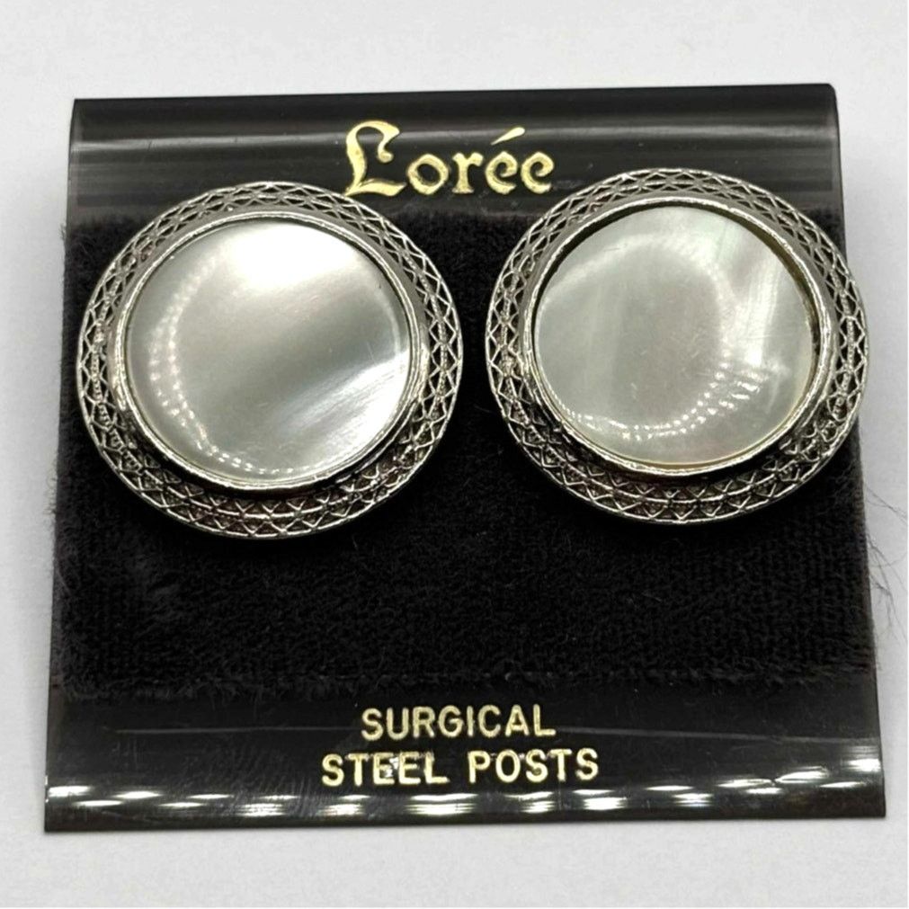 Other Vintage Silver Circle Earrings Size ONE SIZE - 1 Thumbnail