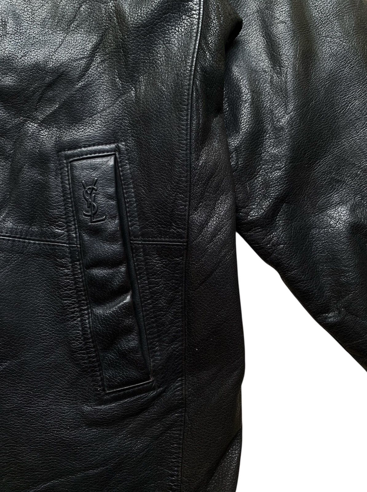 Yves Saint Laurent Viyves saint laurent pour homme sheepskin leather jacket Size US L / EU 52-54 / 3 - 4 Thumbnail