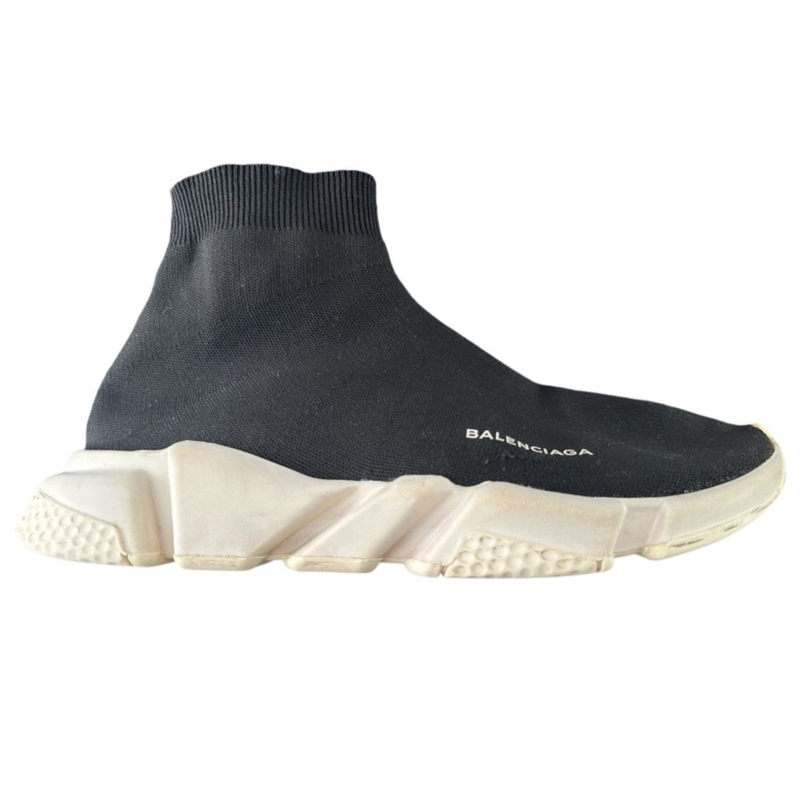 Balenciaga Speed Trainers EU 47 US 14 Mid-top Black sock White rubber Size US 14 / EU 47 - 1 Thumbnail
