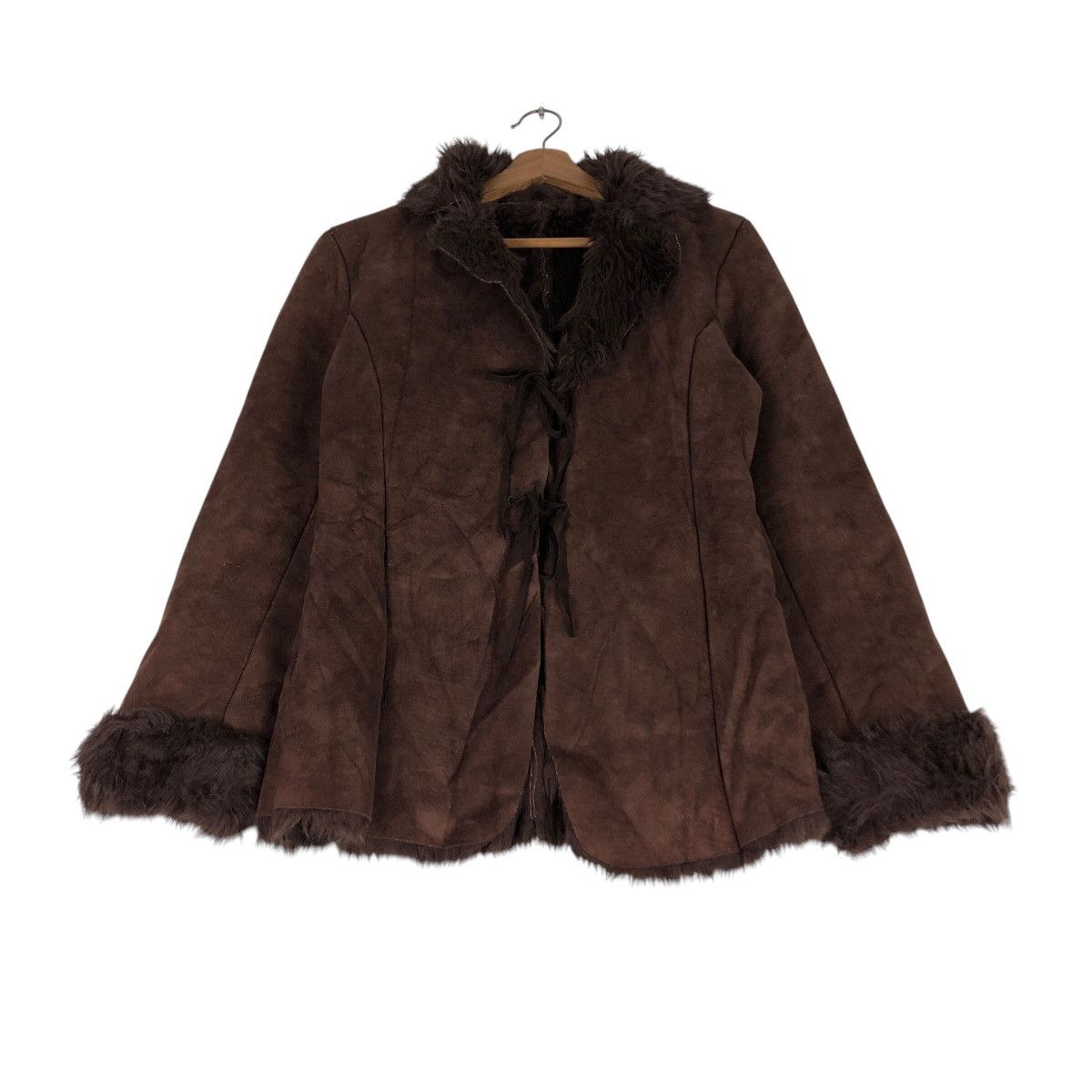 Japanese Brand Archive Style Brown Faux Shearling Jacket Issey Miyake Size US M / EU 48-50 / 2 - 3 Thumbnail