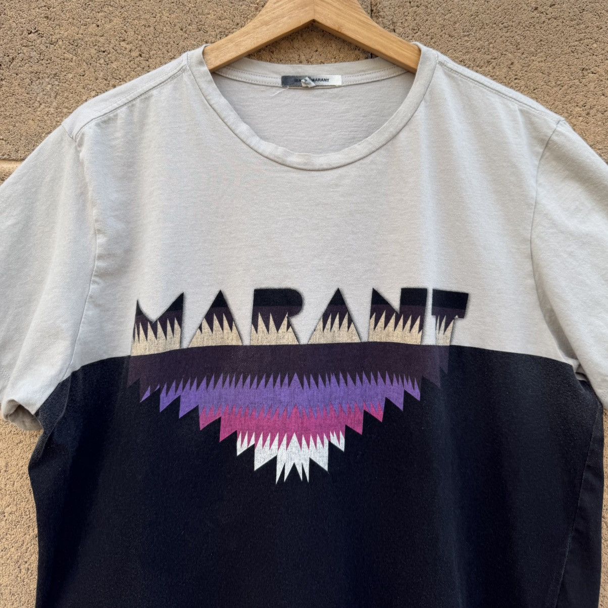 Isabel Marant Isabel Marant Zao Logo Print T-Shirt Gray/Black Size Large Size US L / EU 52-54 / 3 - 7 Thumbnail