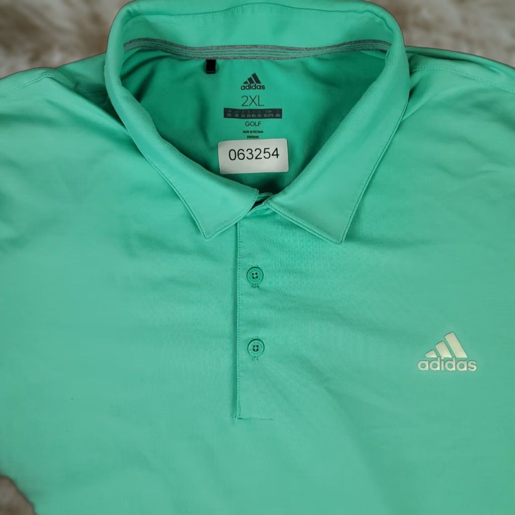 Adidas Adidas Polo Shirt Mens Size 2XL Green Golf Casual Short Sleeve Polo Shirt Adidas 2XL Mens Green Color Casual Short Sleeve Polo Shirt Golf Casual Size US XXL / EU 58 / 5 - 1 Thumbnail