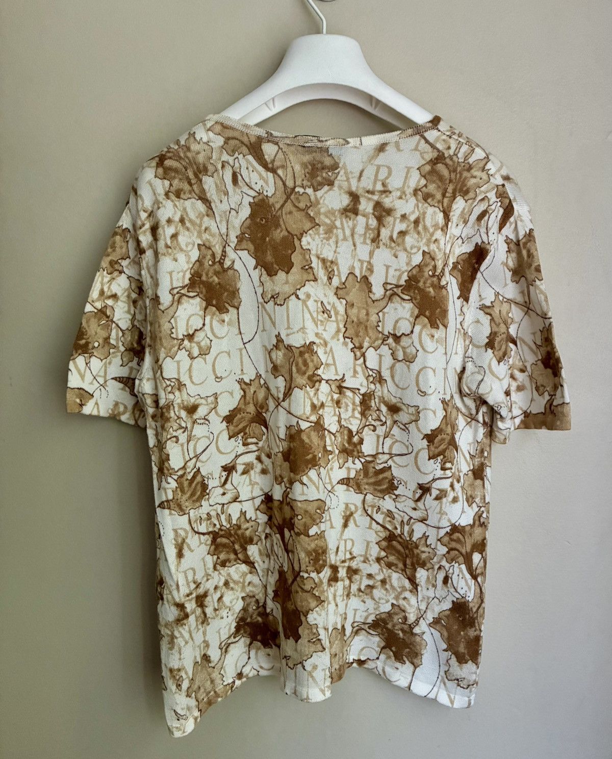 Nina Ricci Nina Ricci Autumnal Leaves/ Logo Print 2 Piece Twinset Size M / US 6-8 / IT 42-44 - 20 Thumbnail