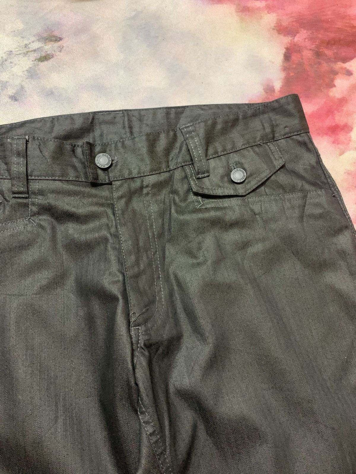 Tornado Mart 2000 Male & Co Flare Apocalypse Metallic Black Pants Size US 34 / EU 50 - 5 Thumbnail