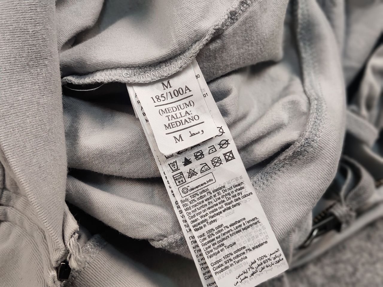 Allsaints Allsaints Brace Full Zip Light BlueGray Hoodie Vintage Style Size US M / EU 48-50 / 2 - 18 Thumbnail