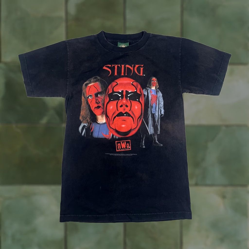 Vintage VINTAGE WCW Sting Shirt Mens Small Black Wrestling NWO Logotel Graphic Tee 1998 Size US S / EU 44-46 / 1 - 1 Thumbnail