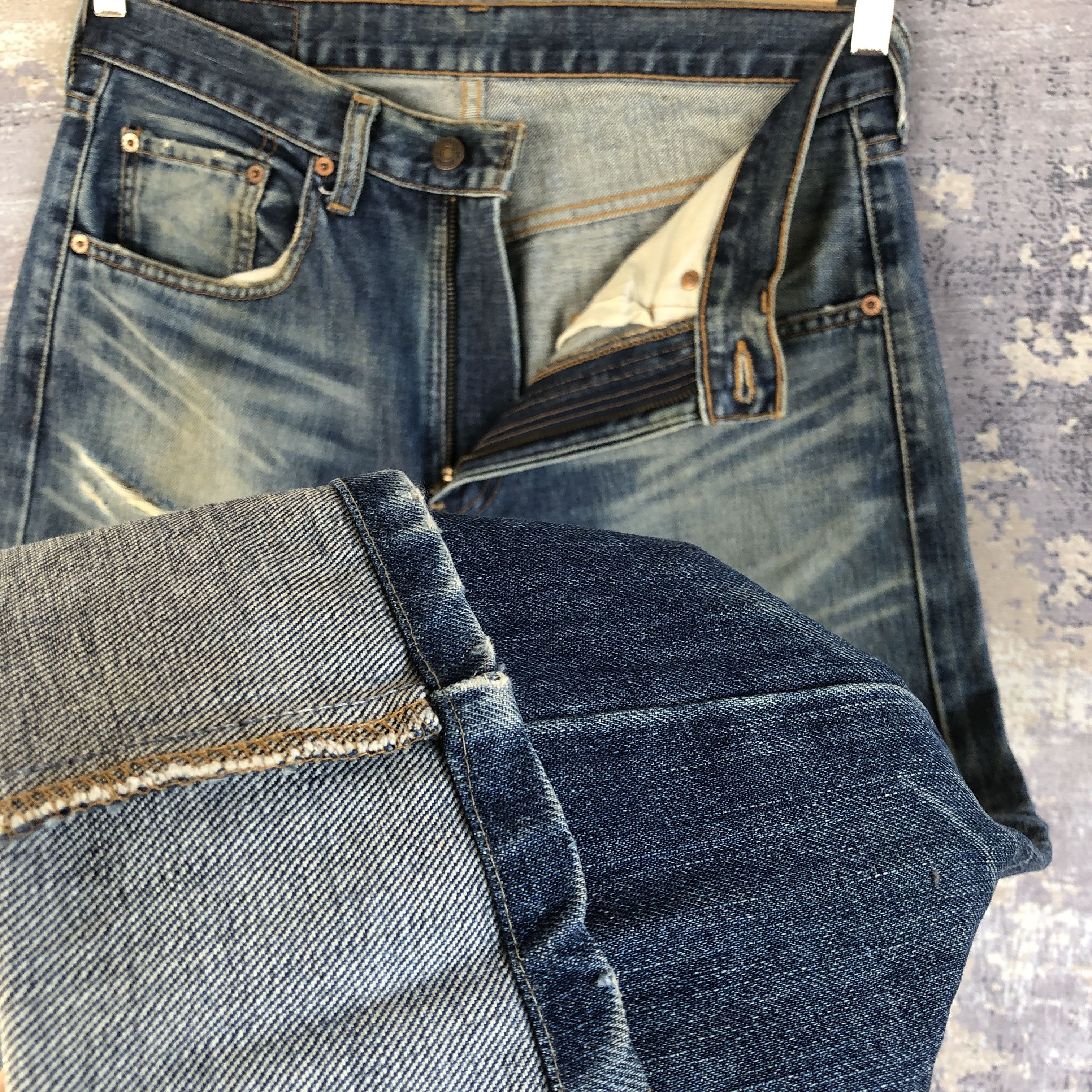 Levi's Vintage Distressed Levi's Jeans Levis 512 Dark Blue Denim Size US 32 / EU 48 - 8 Thumbnail