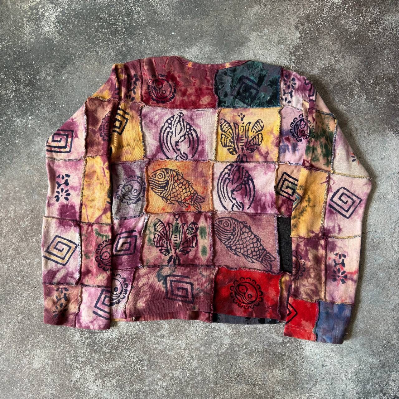 20471120 × Japanese Brand Multicolour Retro Long Sleeve Top (Jean Paul Gaultier vibe) Size M / US 6-8 / IT 42-44 - 8 Thumbnail