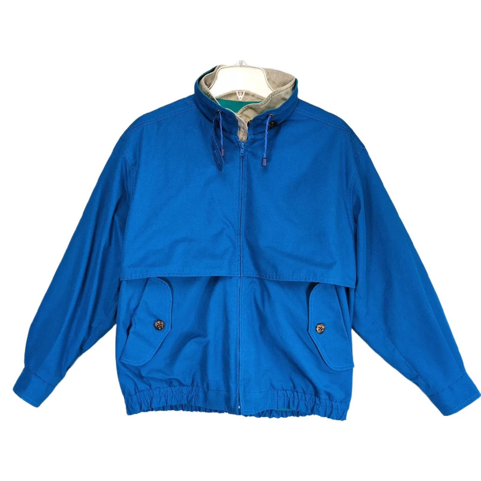 London Fog London Fog Classic Men s S Blue Full Zip Windbreaker Jacket Grailed