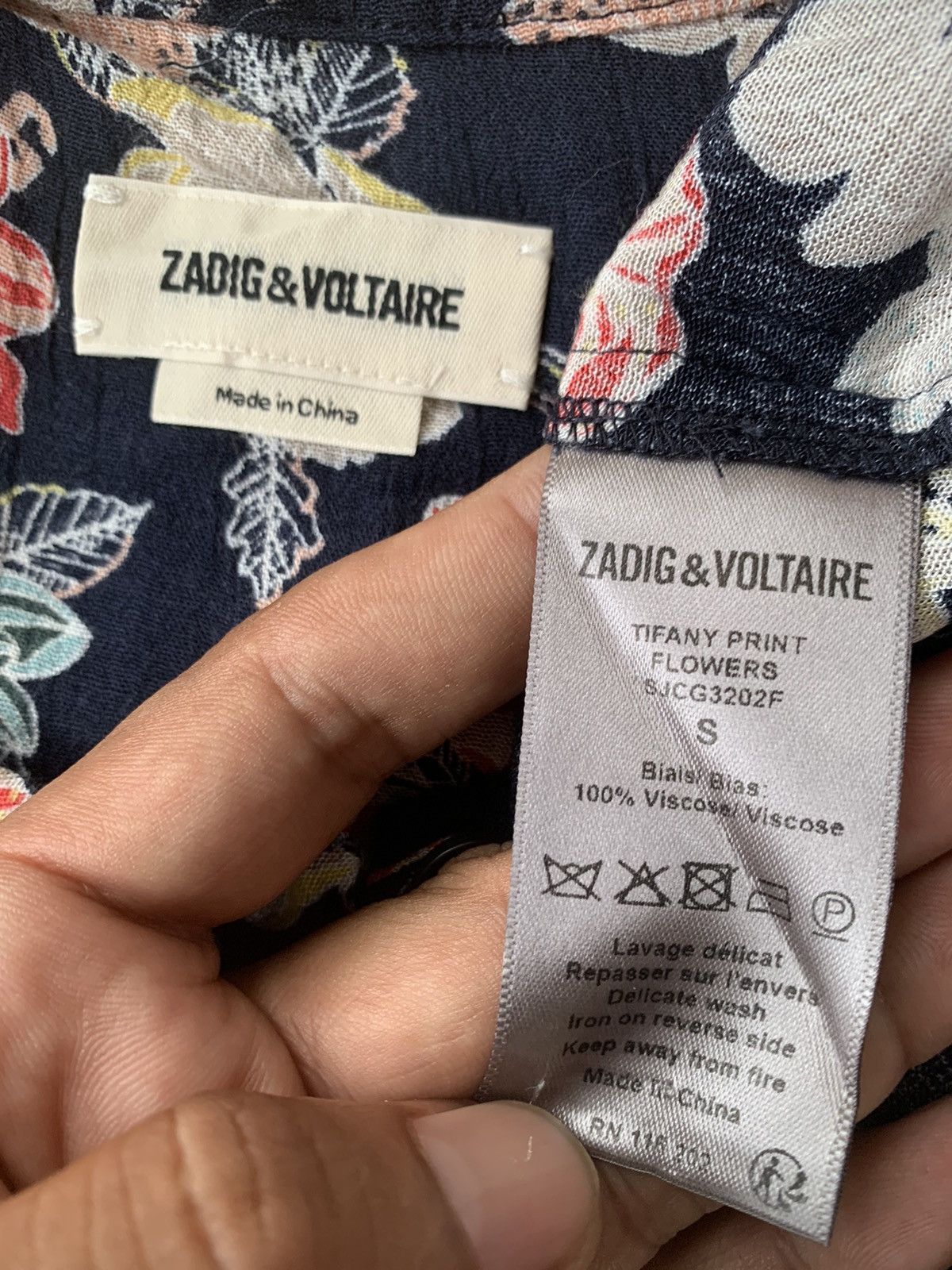 Zadig & Voltaire Zadig and voltaire floral fullprint blouse Size S / US 4 / IT 40 - 6 Thumbnail