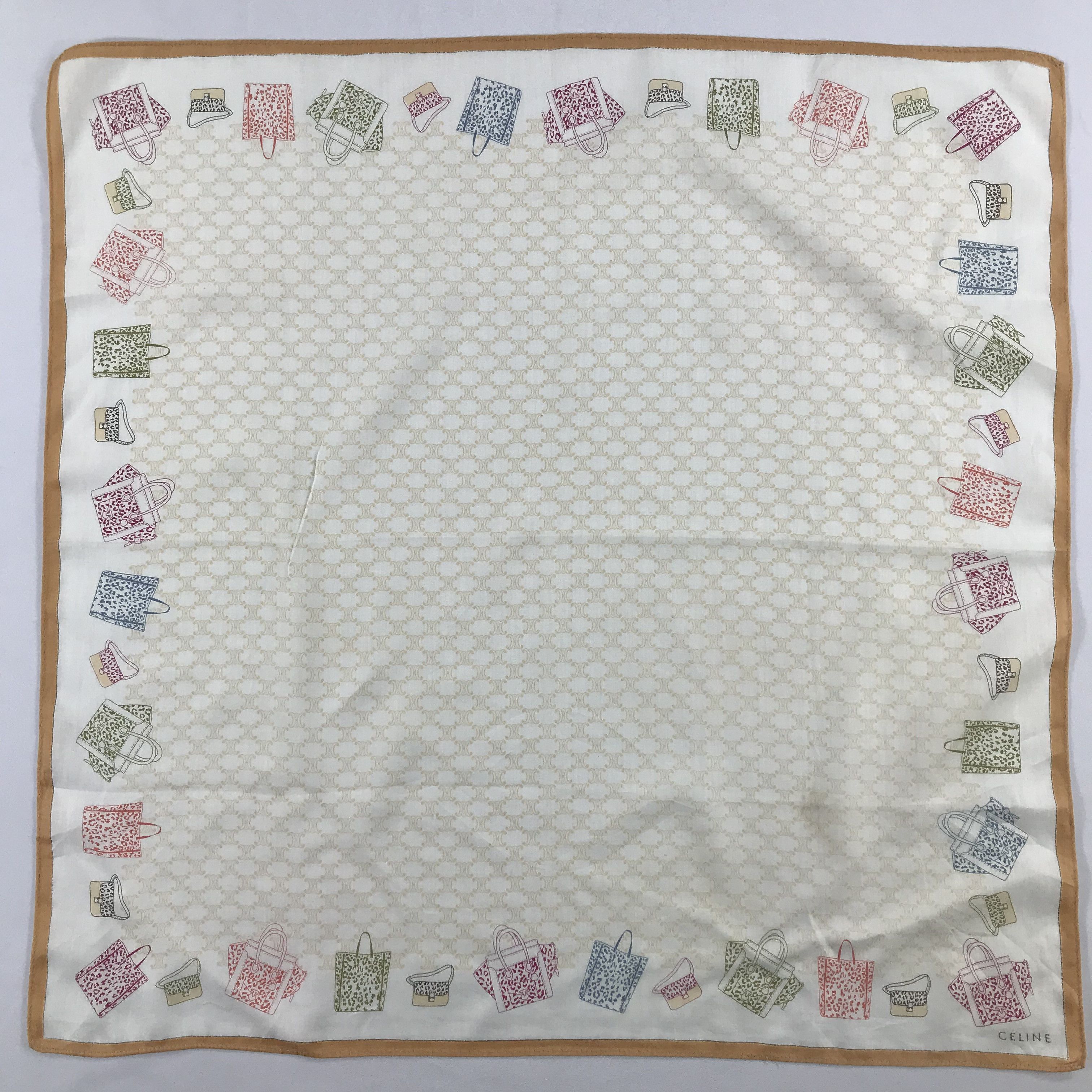 Celine × Vintage Celine Bandana / Handkerchief / Neckerchief - S2441 Size ONE SIZE - 3 Thumbnail