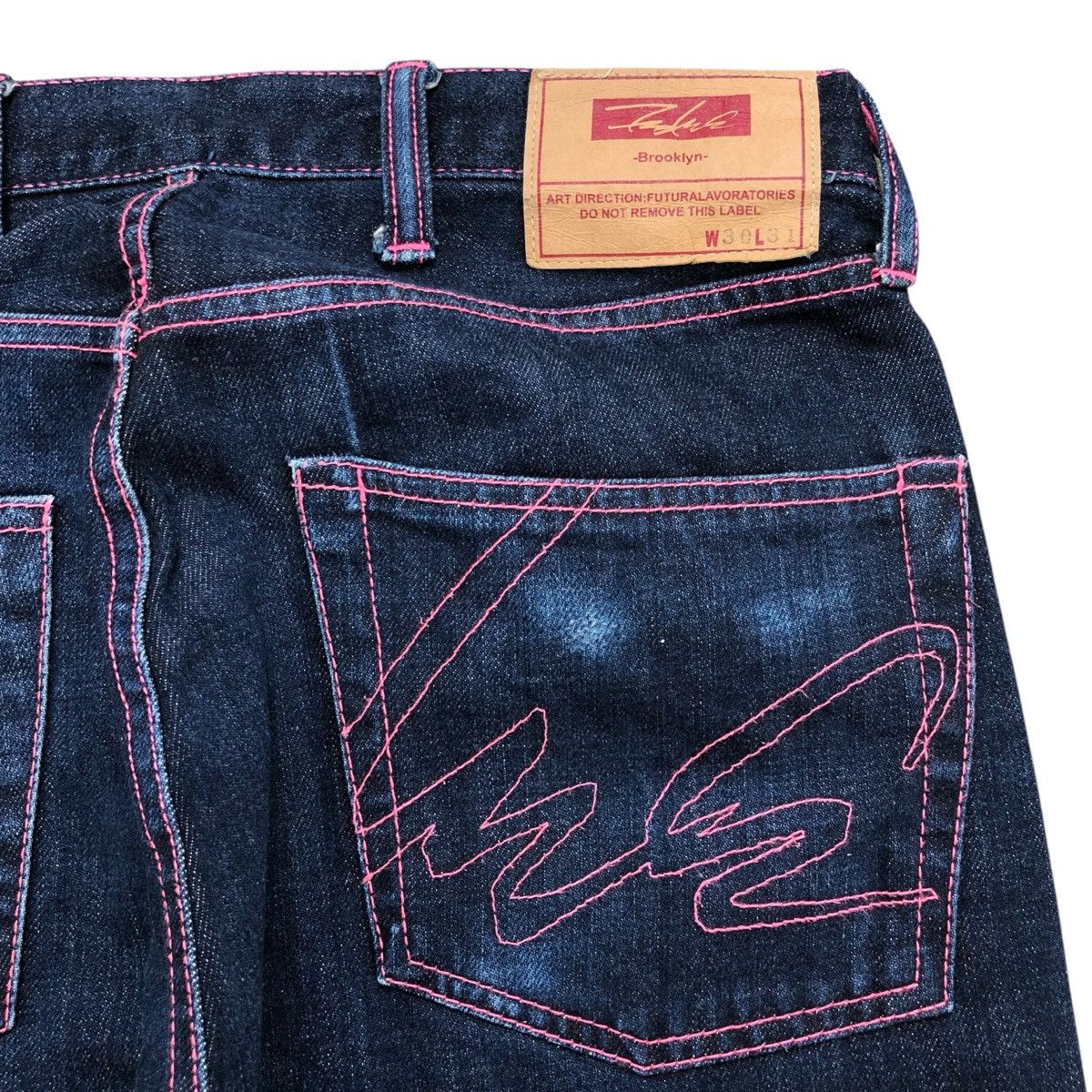 Futura Vintage Futura Lobaratories Embroidered Pink Jeans Pants Size US 30 / EU 46 - 4 Thumbnail