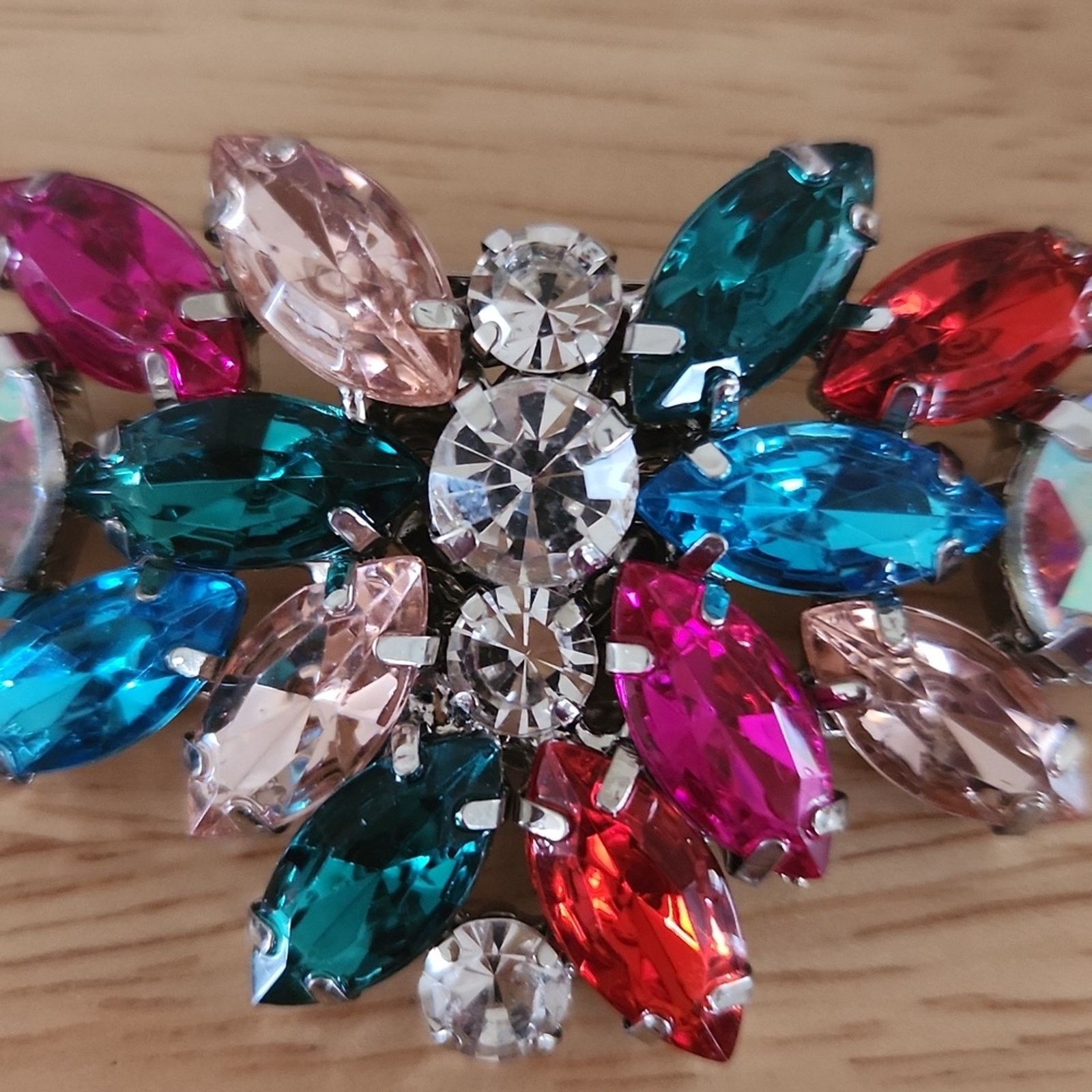 Other COLORFUL ☆ RHINESTONE ☆ SILVERTONE SHOE CLIPS ☆ NIP Size US 4 / IT 34 - 8 Thumbnail