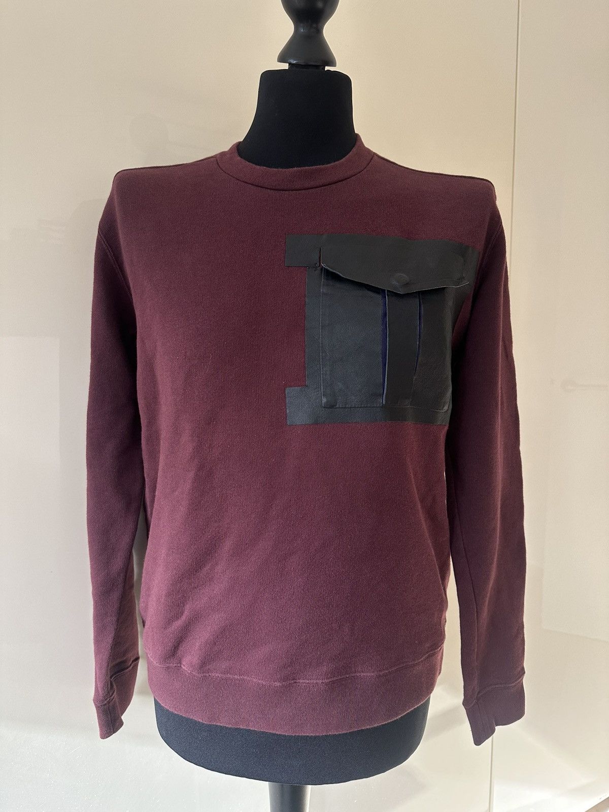 Valentino Valentino sweatshirt with leather breast pocket Size US M / EU 48-50 / 2 - 1 Thumbnail