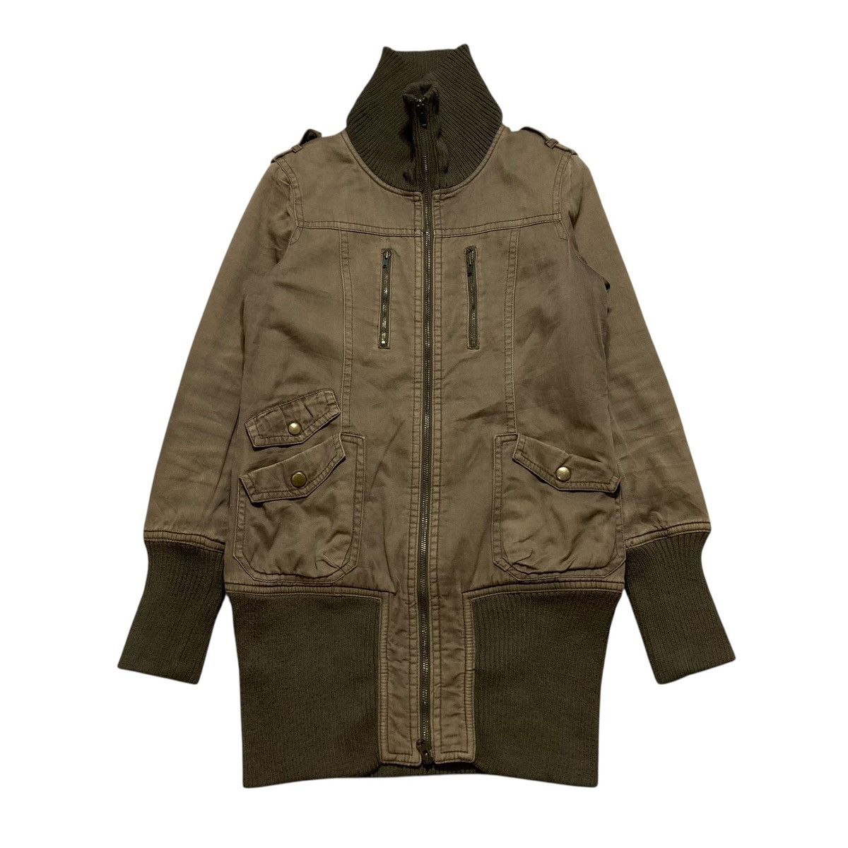 Le Grande Bleu (L.G.B.) OZOC - Utility Faded Double Zipper Jacket Vkei Japanese Size US M / EU 48-50 / 2 - 1 Thumbnail
