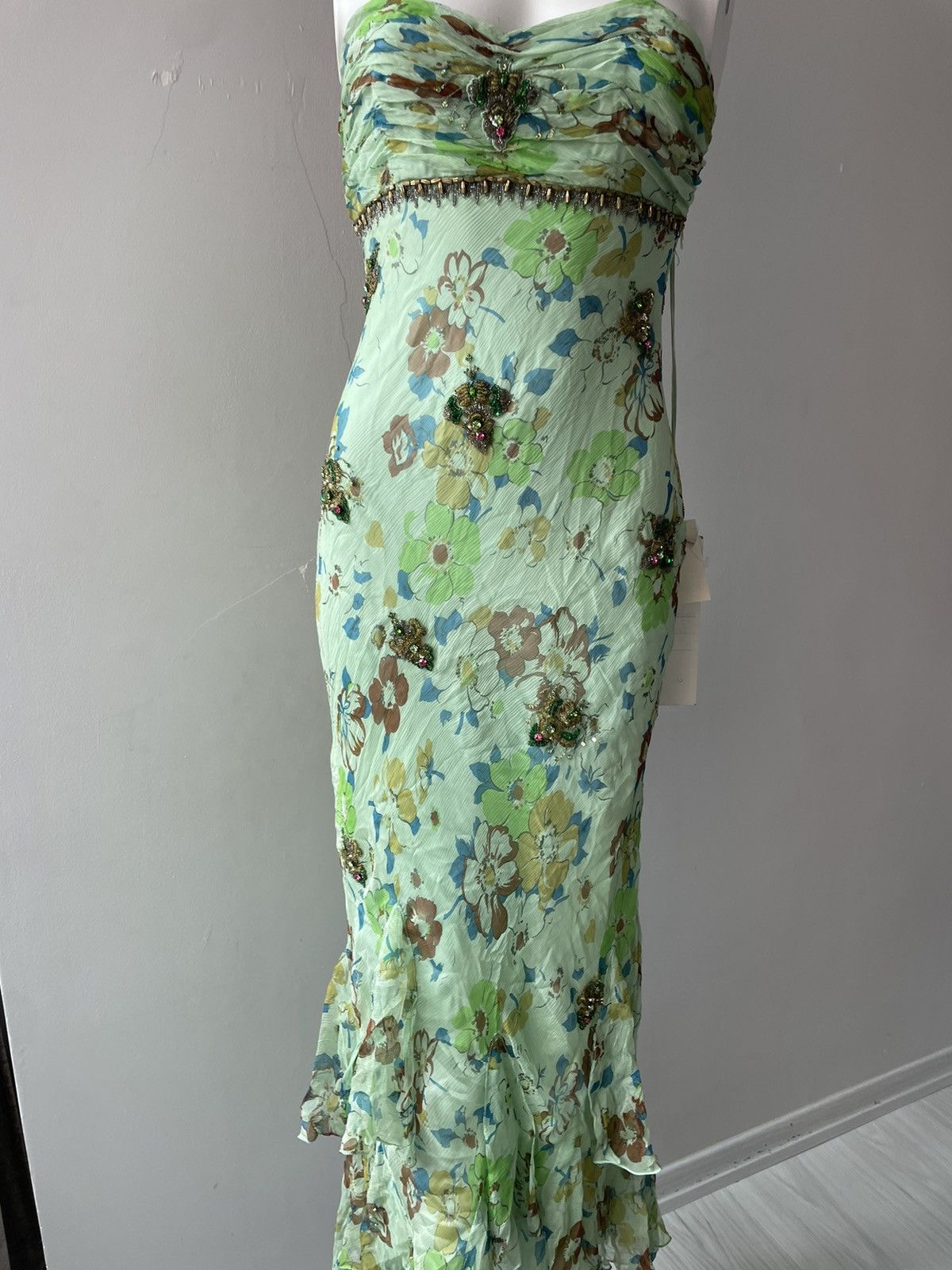 Vintage Parisian silk dress Size S / US 4 / IT 40 - 10 Thumbnail