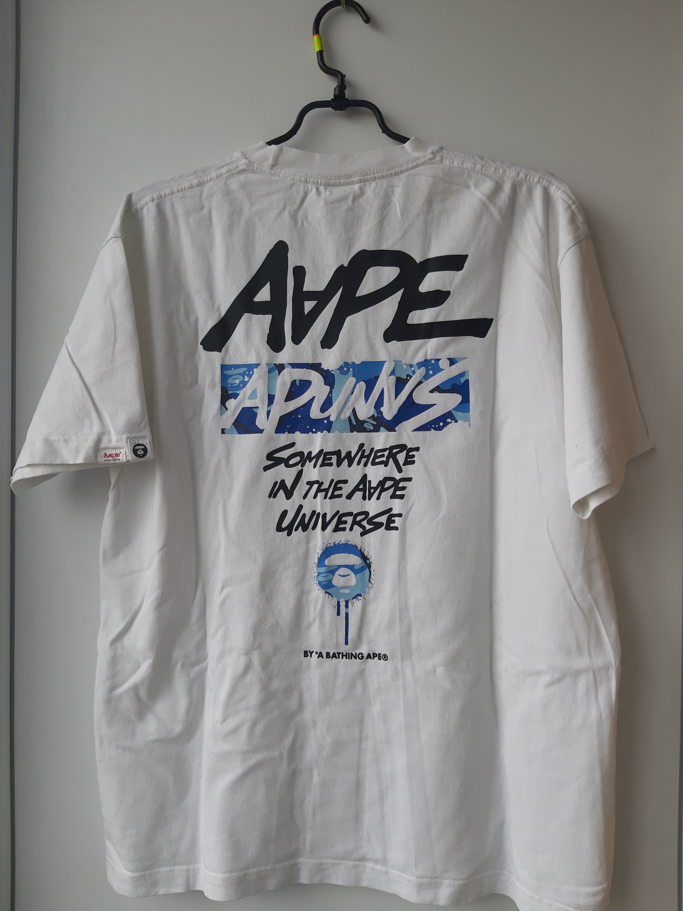 Aape × Bape Vintage Ape T-shirts Somewhere in the Ape Universe Tee Size US L / EU 52-54 / 3 - 8 Thumbnail