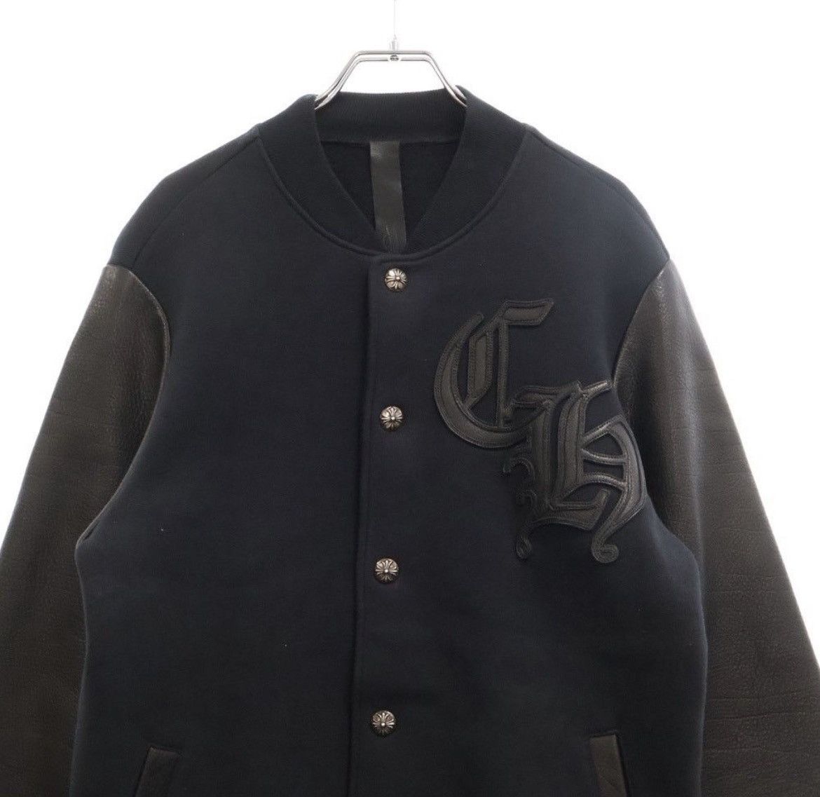 Chrome Hearts CHROME HEARTS Black Letterman Jacket Blouson Size US M / EU 48-50 / 2 - 3 Thumbnail