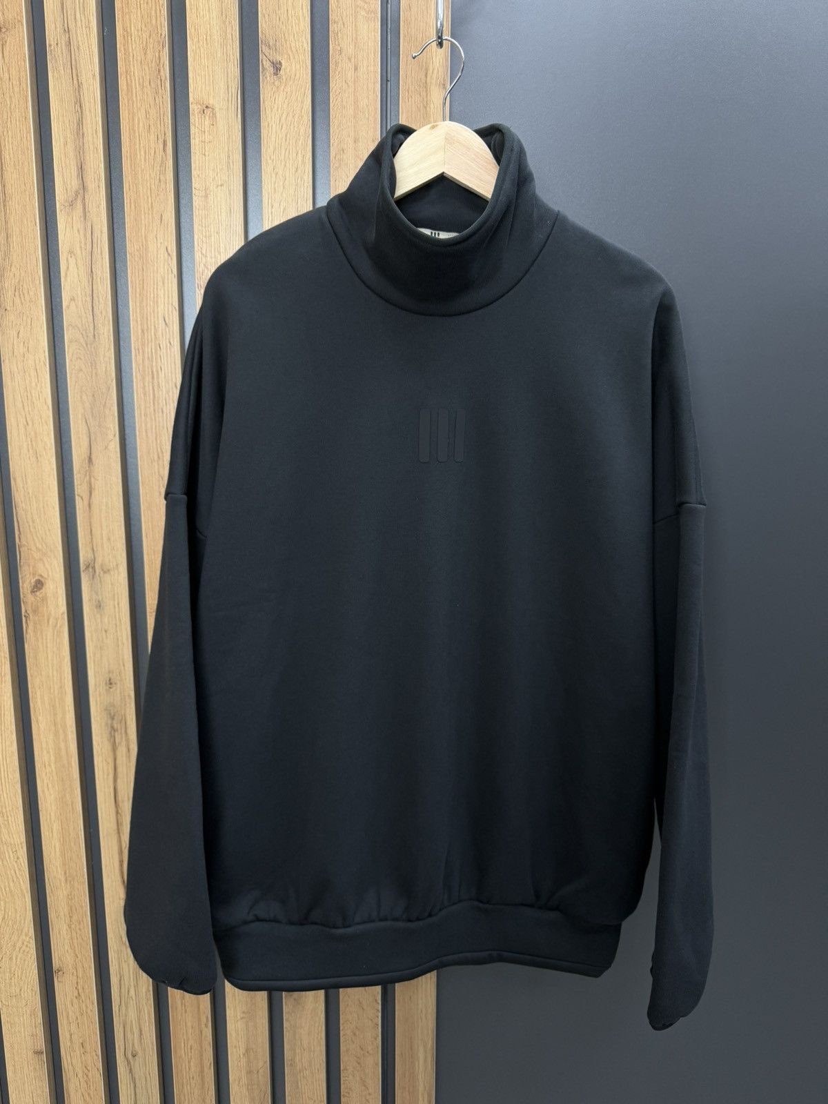 Adidas × Fear of God Adidas x Fear Of God Athletics Fleece Mock Sweatshirt Black Size US M / EU 48-50 / 2 - 2 Thumbnail