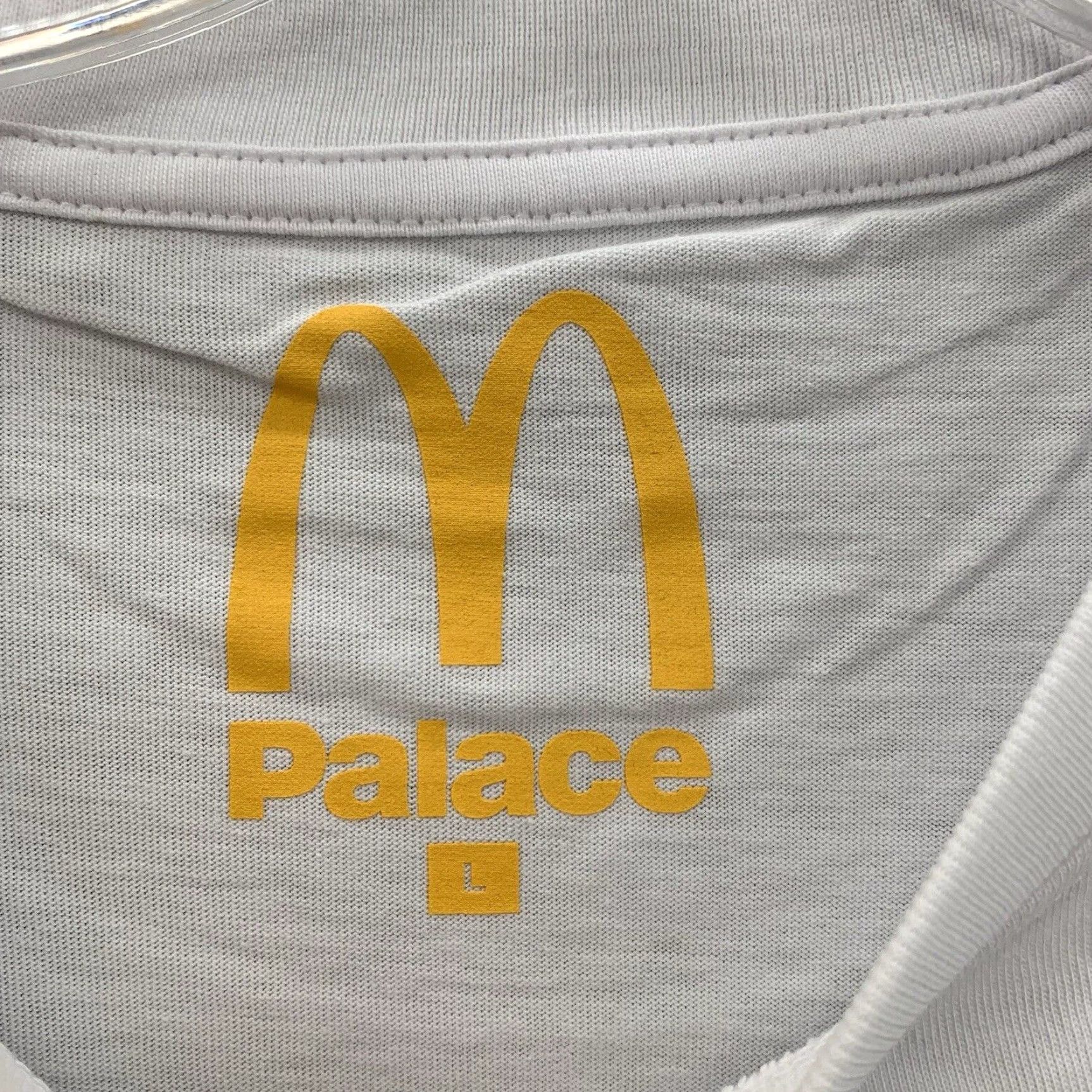 Palace Palace x McDonald's Sign T-shirt Mens White Large Skateboard Streetwear Outdoors Size US L / EU 52-54 / 3 - 4 Thumbnail