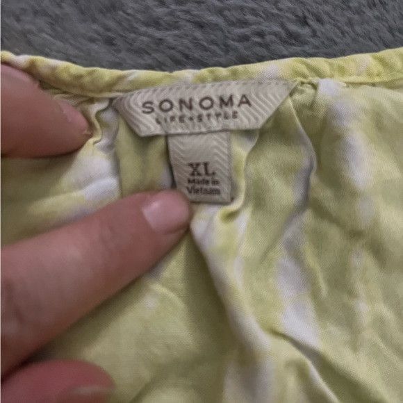 Sonoma Sonoma Women's green and white striped top Size XL Size XL / US 12-14 / IT 48-50 - 6 Thumbnail