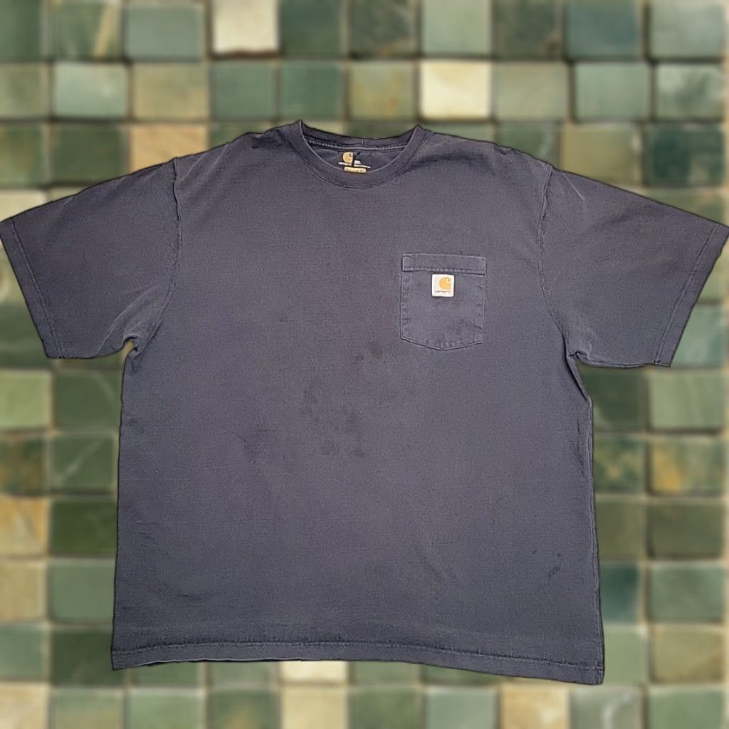 Carhartt Carhartt Shirt Mens XXL Navy Original Fit Short Sleeve Crewneck Pocket Tee K87 Size US XXL / EU 58 / 5 - 1 Thumbnail