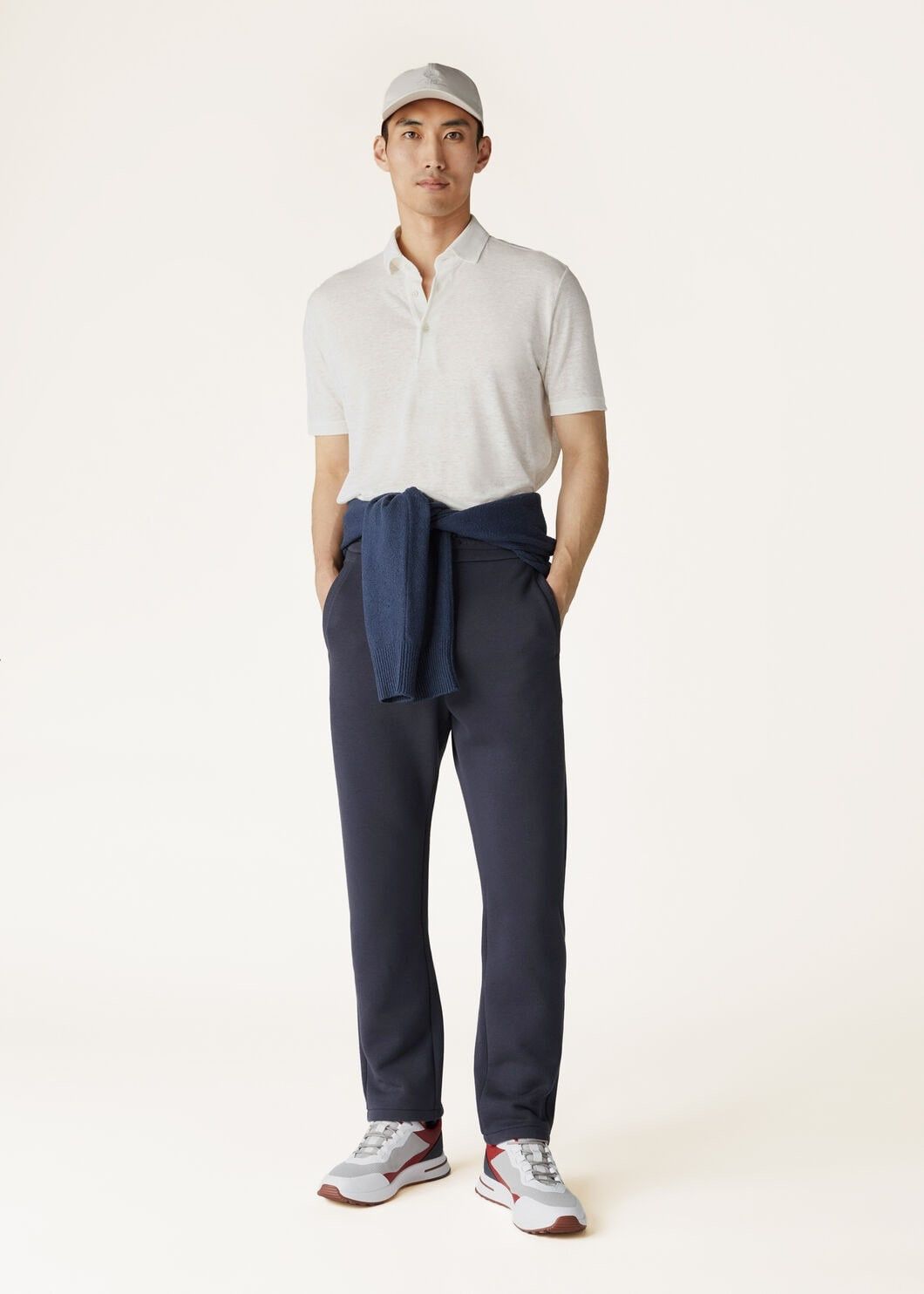 Loro Piana o1w1db10125 FAN7941 Asago Pant in Navy Blue Size US 28 / EU 44 - 2 Thumbnail
