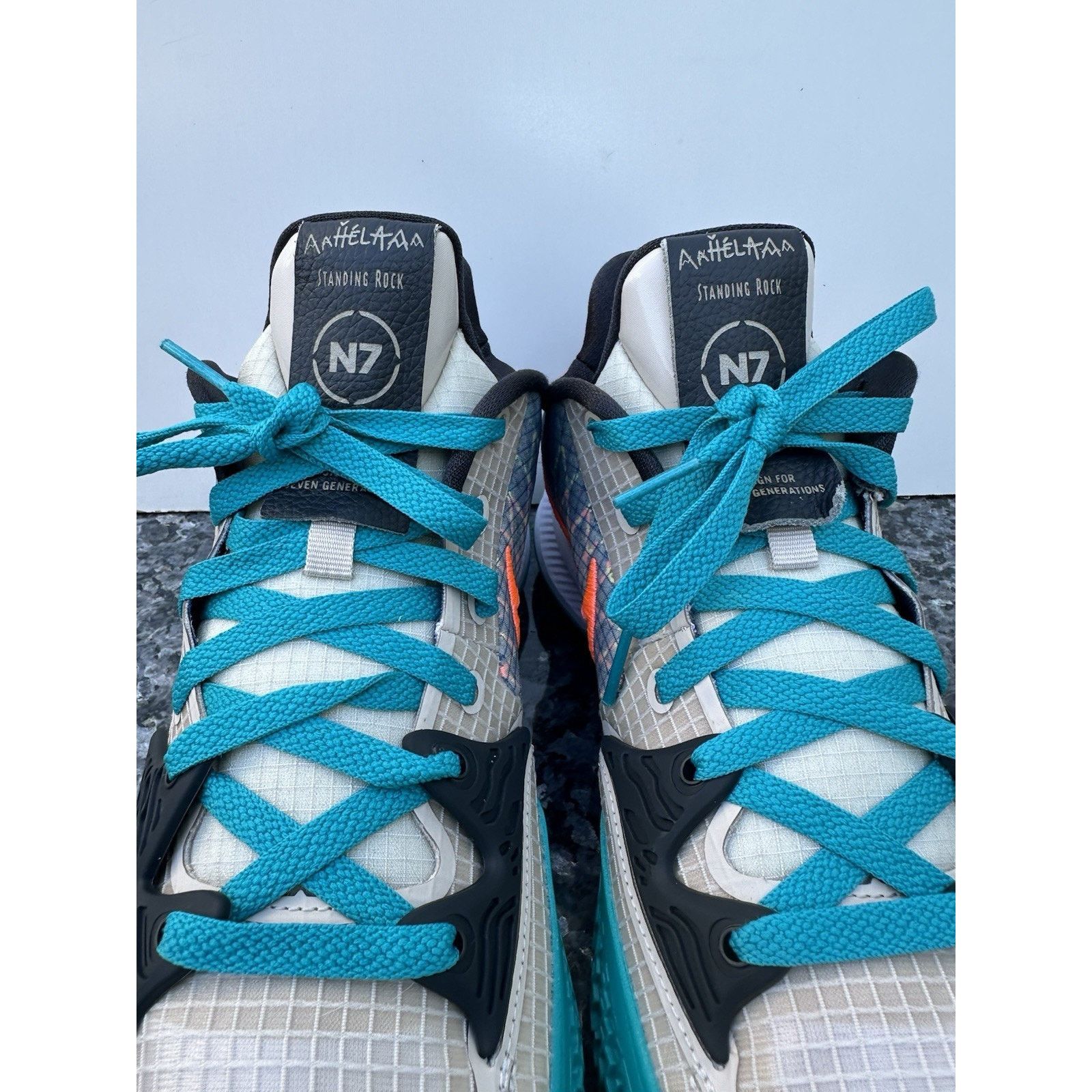 Nike RARE Nike Kyrie Low 4 N7 ID Sneakers DN2064-991 Men’s Sz 9.5 Size US 9.5 / EU 42-43 - 6 Thumbnail