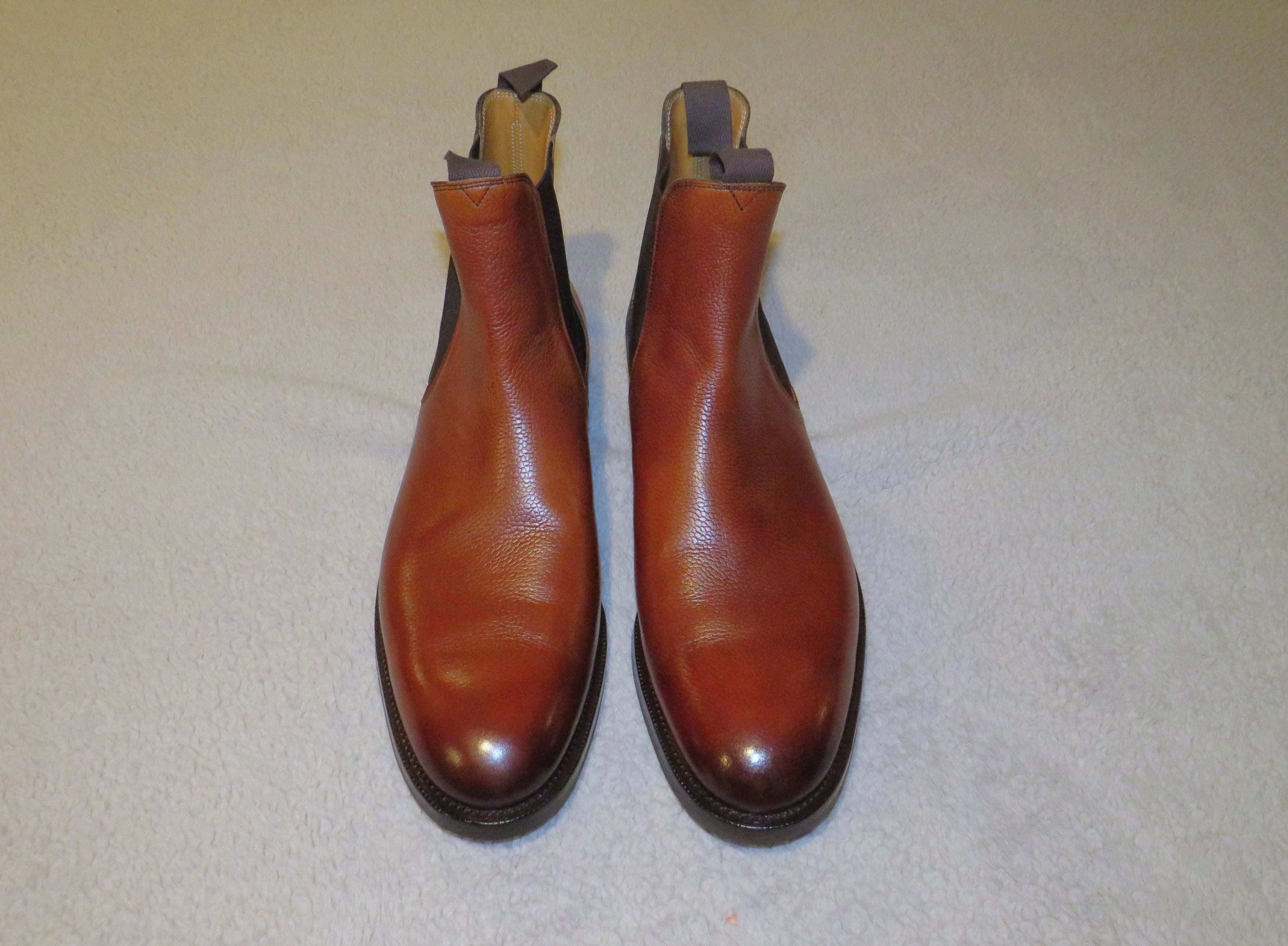 image of Edward Green Newmarket Chelsea Boot Rosewood Country Calf 11.5D Nwb $1750 in Red, Men's