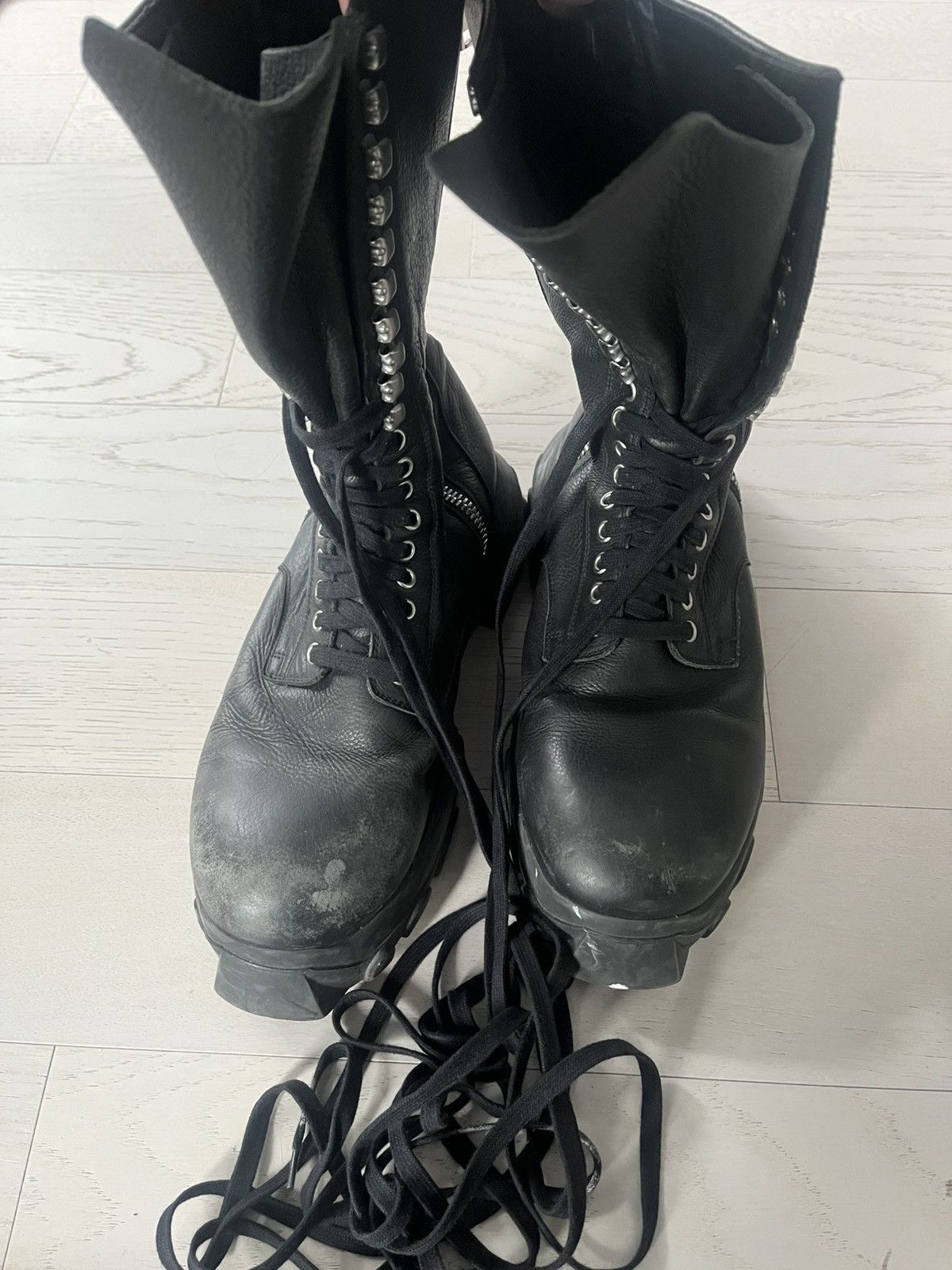Rick Owens Rick Owens Biker Tractor Sole Size US 9 / EU 42 - 7 Thumbnail