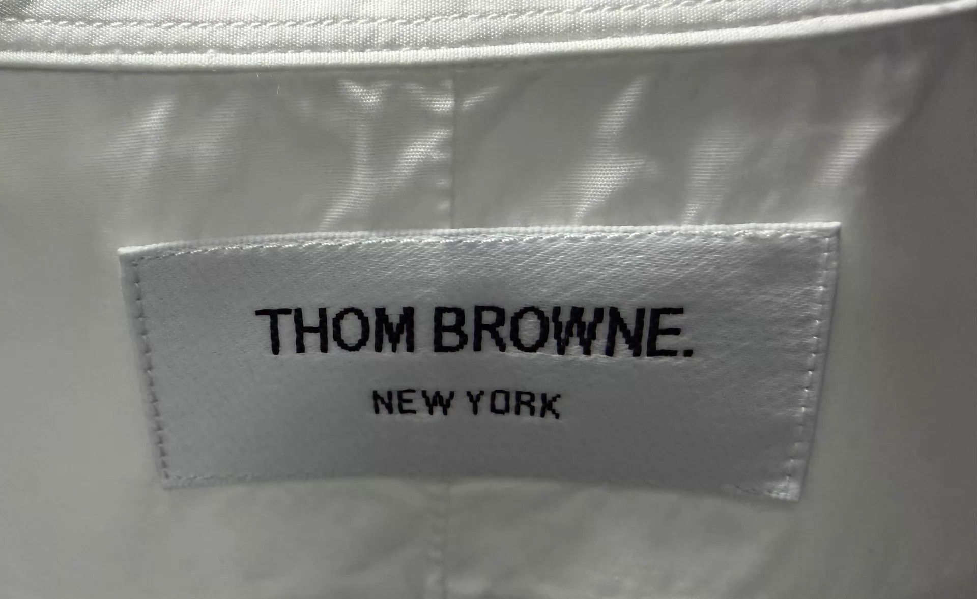 Thom Browne TB Men's Classic Double Sleeve Tab White Poplin Shirt Size 2 Size US M / EU 48-50 / 2 - 3 Thumbnail