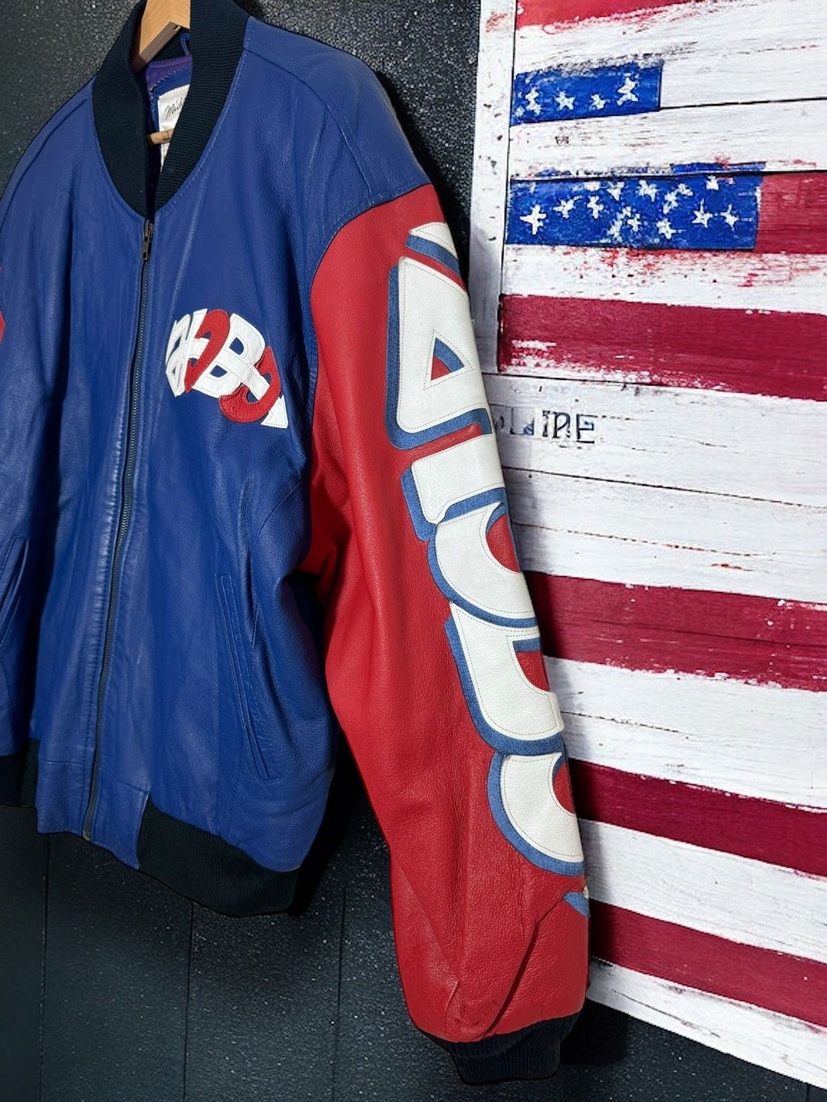Michael Hoban Michael Hoban Vintage American Leather Bomber Jacket Size US L / EU 52-54 / 3 - 4 Thumbnail