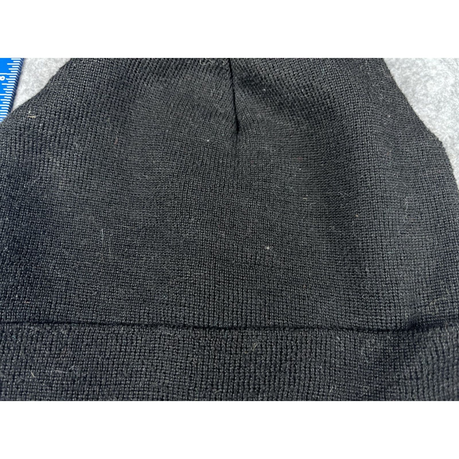 Vintage CLASSIC xiwei Beanie Mens One Size Black Knit Lined Thermal Stretch Winter Hat Size ONE SIZE - 3 Thumbnail