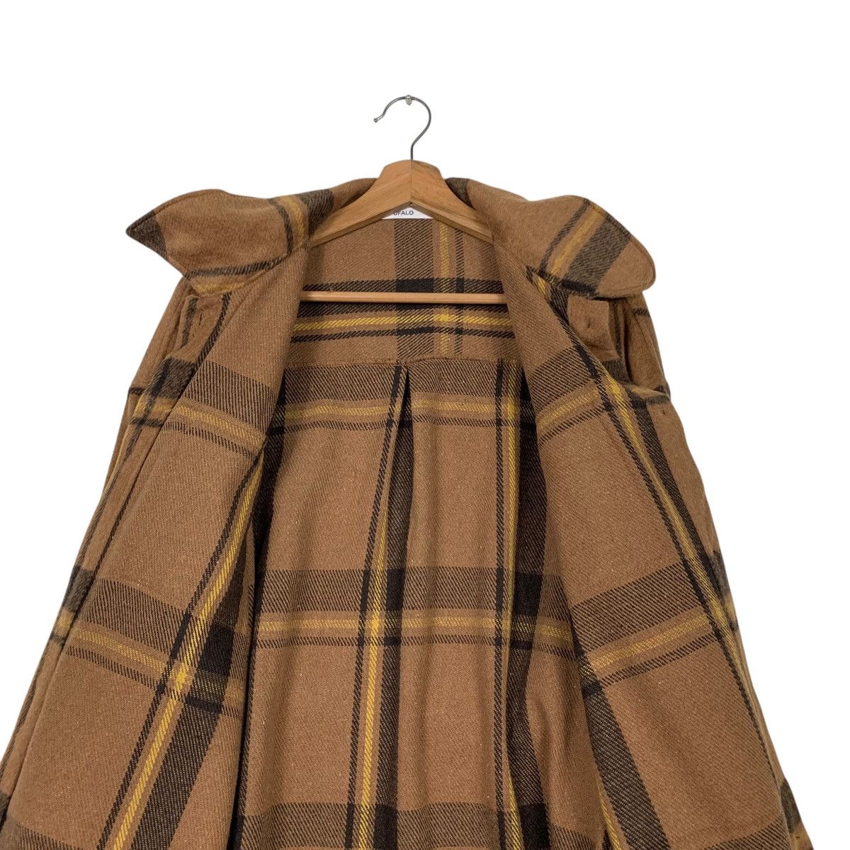 Japanese Brand OFALO Checked Belted Flannel Jacket #2438-C109 Size M / US 6-8 / IT 42-44 - 12 Thumbnail