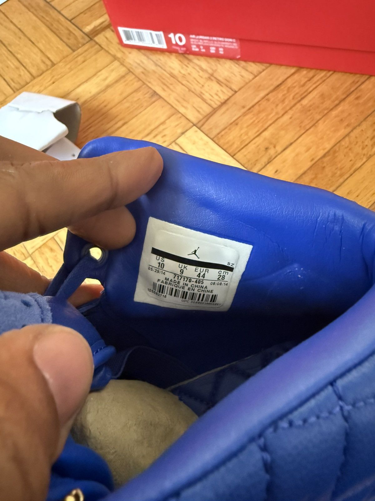 Just Don × Nike Just Don x Air Jordan 2 Retro Varsity Royal Blue 2015 Size US 10 / EU 43 - 8 Thumbnail