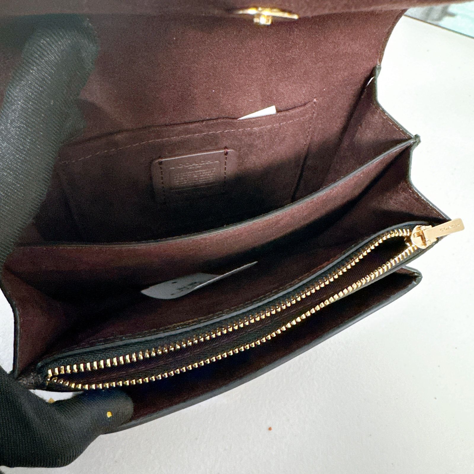 Coach Coach C6040 Foldover Belt Bag In Signature Canvas Brown Size ONE SIZE - 5 Thumbnail