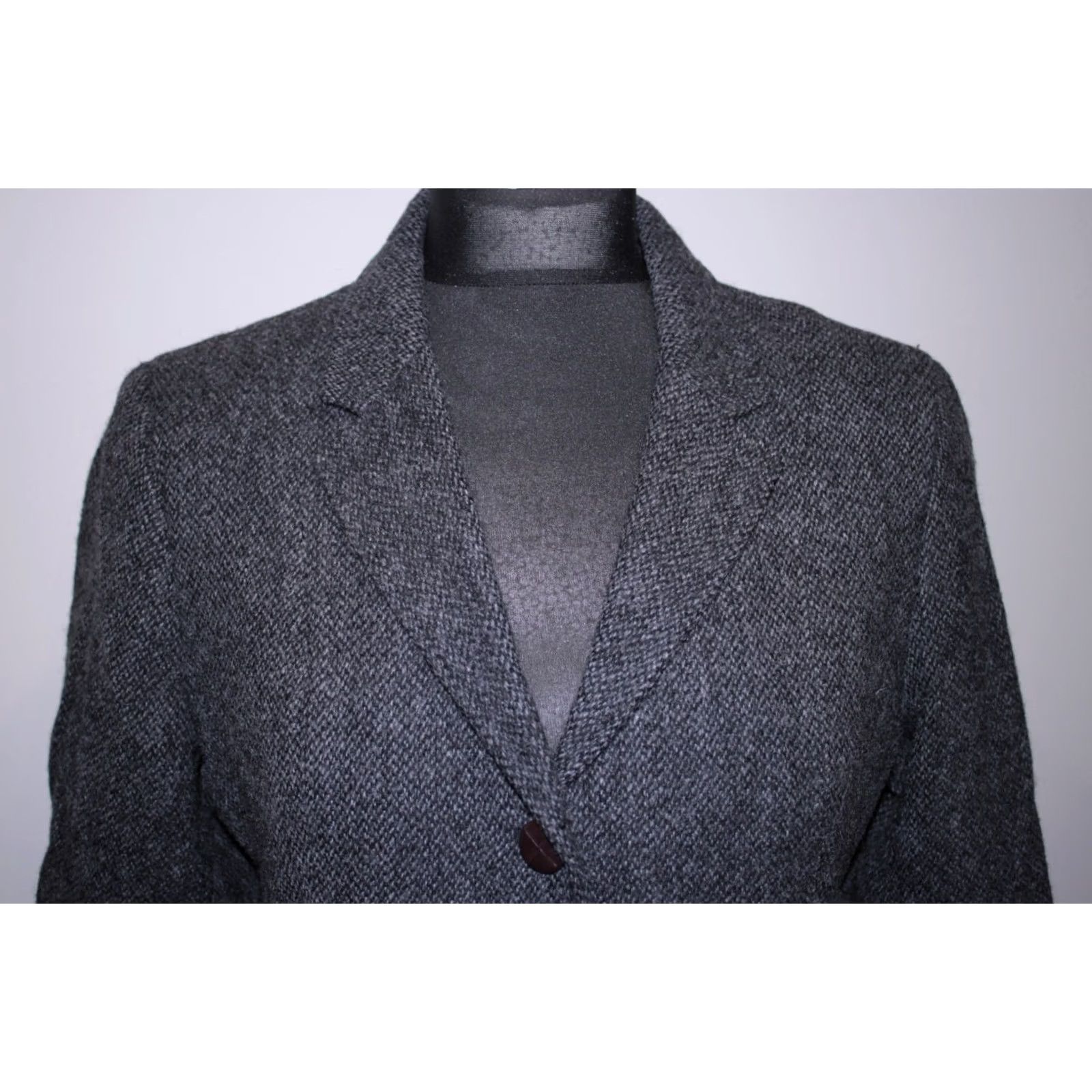Gant GANT womens grey wool blazer jacket UK 14 US 10 Size XL / US 12-14 / IT 48-50 - 3 Thumbnail