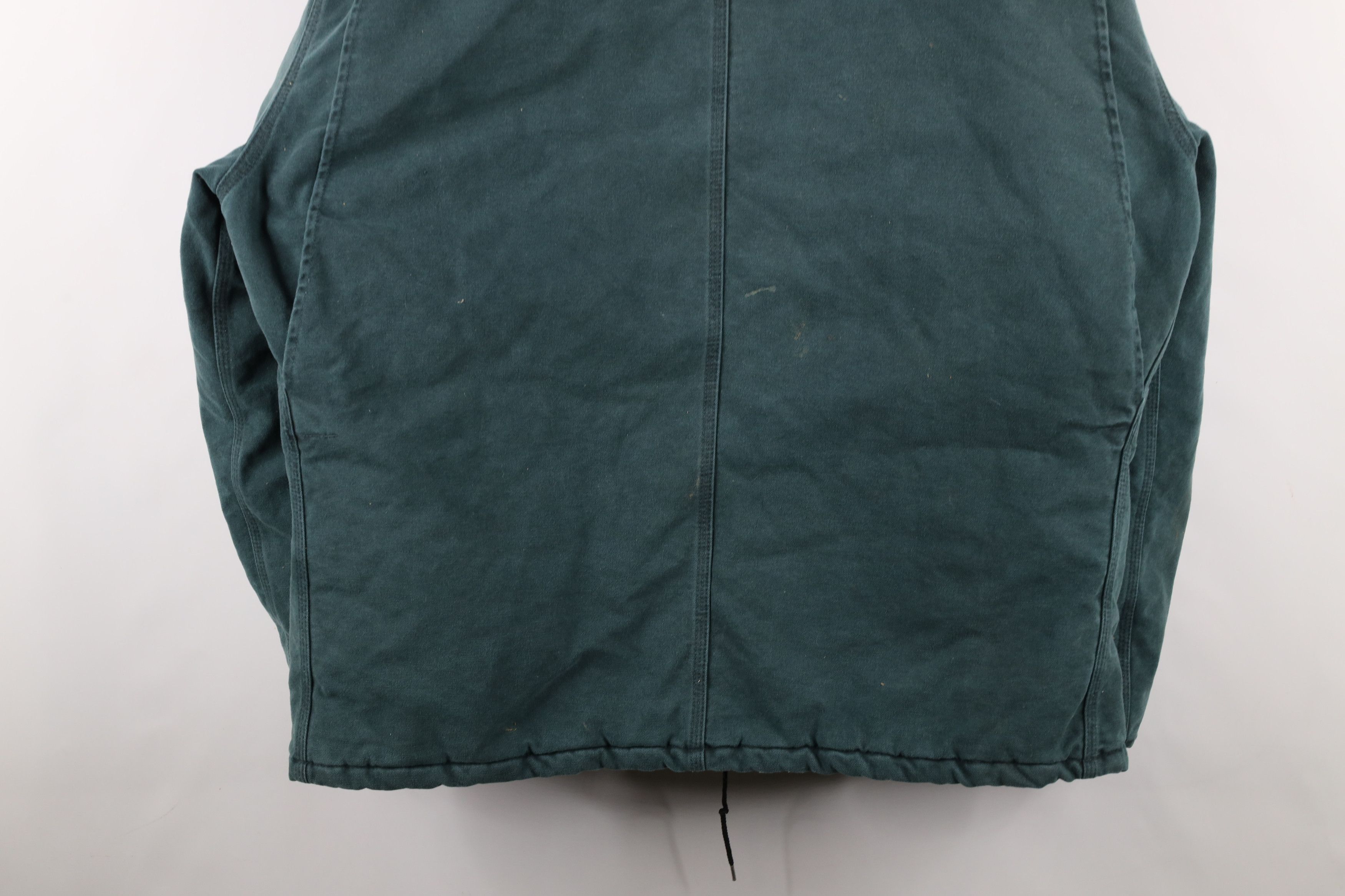 Carhartt × Vintage Vintage 90s Carhartt Canvas Chore Barn Jacket Green USA Size US XXL / EU 58 / 5 - 13 Thumbnail