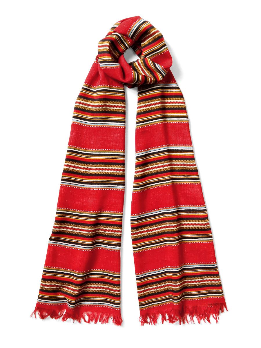 Kapital Kapital Rayon Fringe Scarf Pecos Stripe Size ONE SIZE - 3 Thumbnail