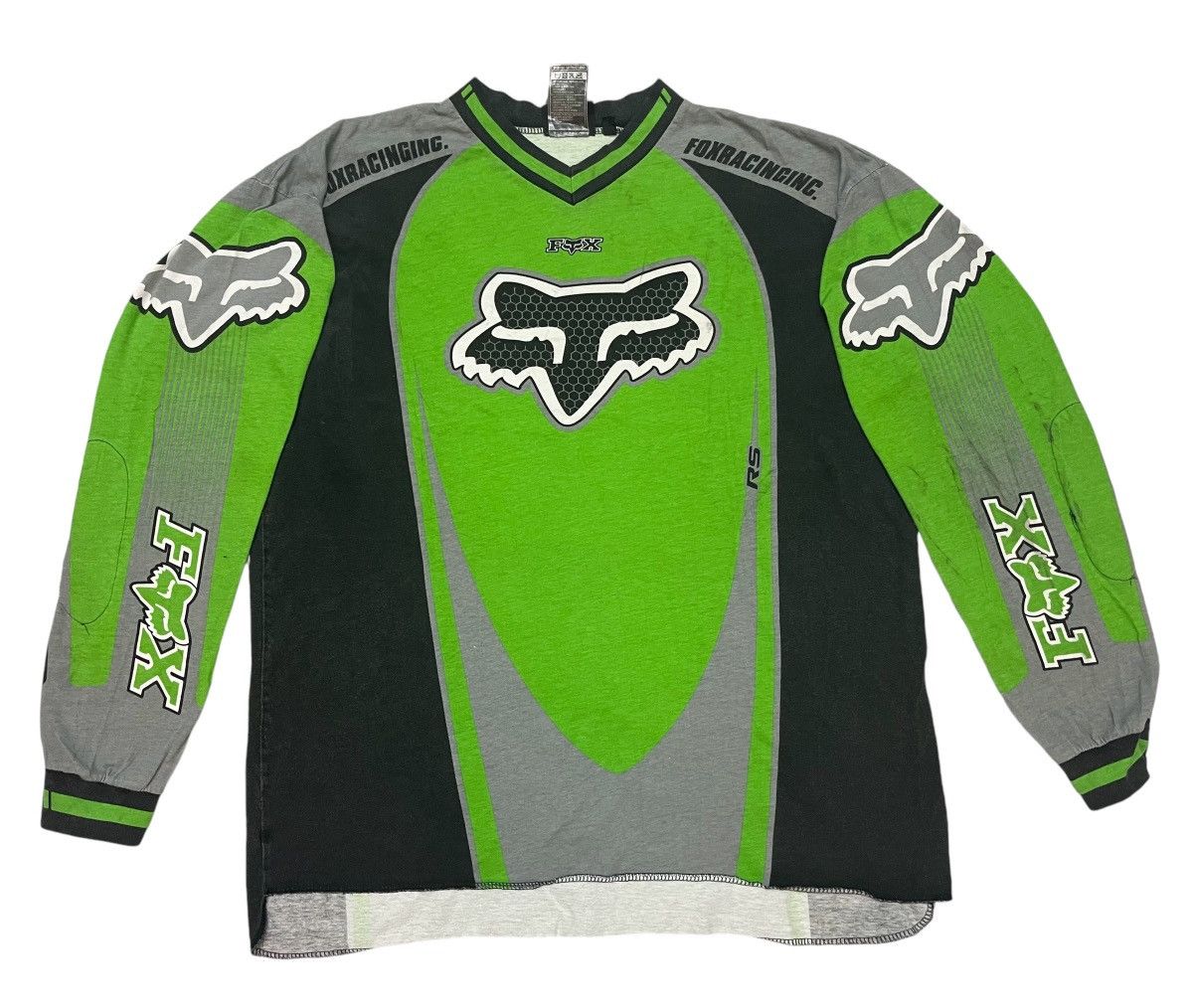 Fox Racing VINTAGE FOX RACING SHIRT GREEN COLOUR RARE Size US L / EU 52-54 / 3 - 2 Thumbnail