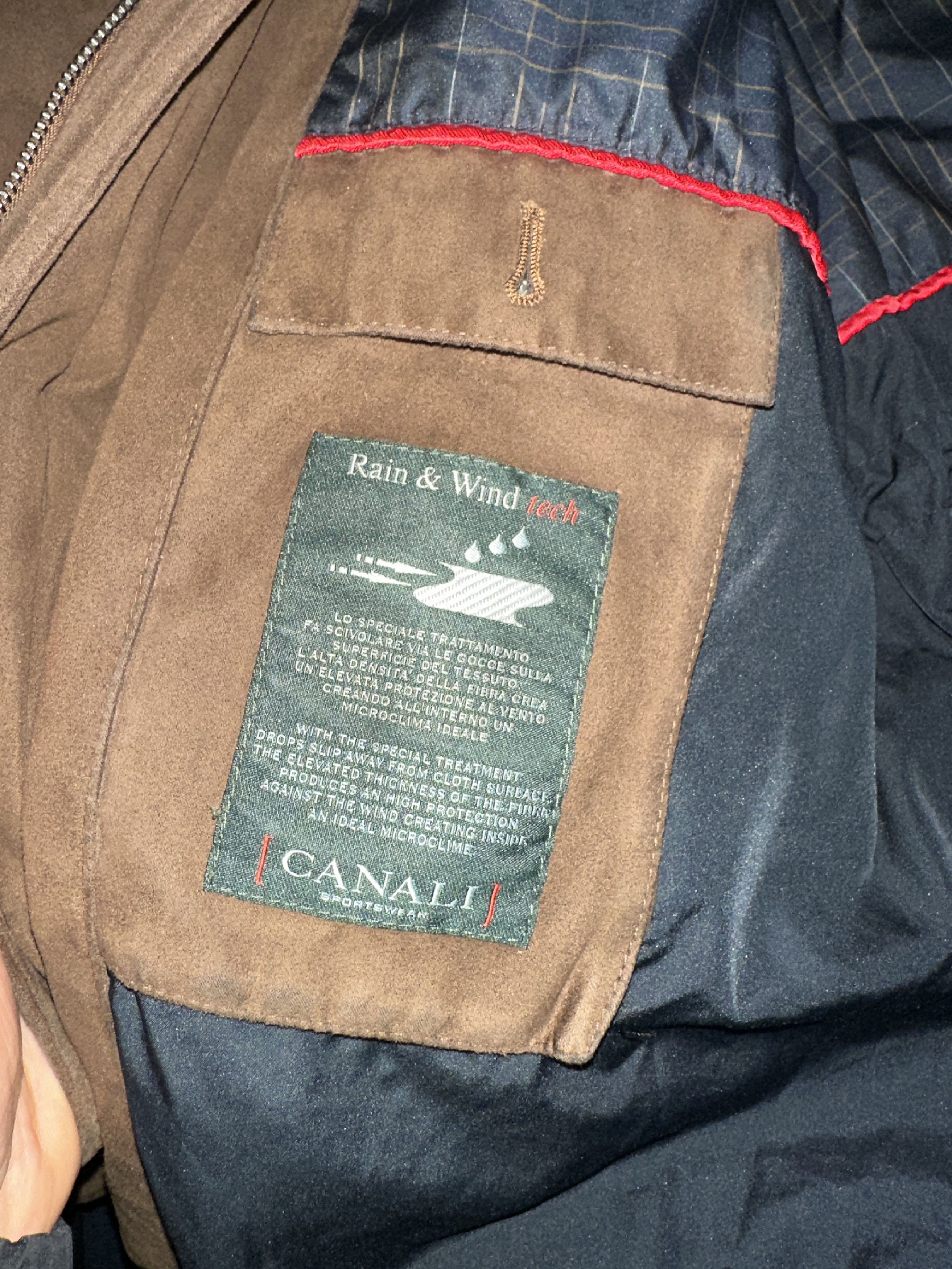 Canali Canali Sportswear Suede Rain Wind Tech Weatherproof Size 52 Size US L / EU 52-54 / 3 - 16 Thumbnail