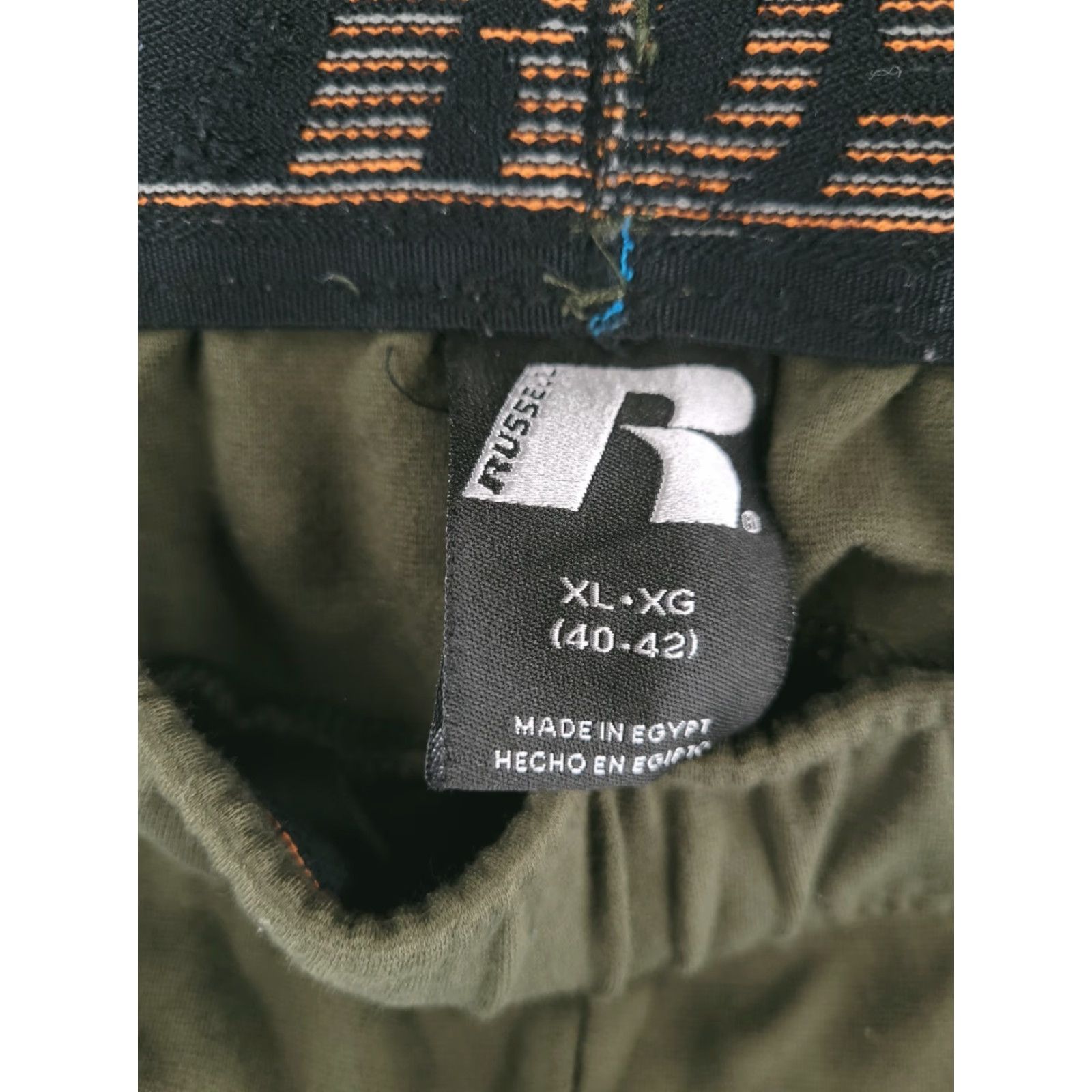Olive Russell Sweatpants Mens XL Olive Green Lightweight Drawstring Tapered 28 In Inseam Activewear Pants Size US 36 / EU 52 - 4 Thumbnail