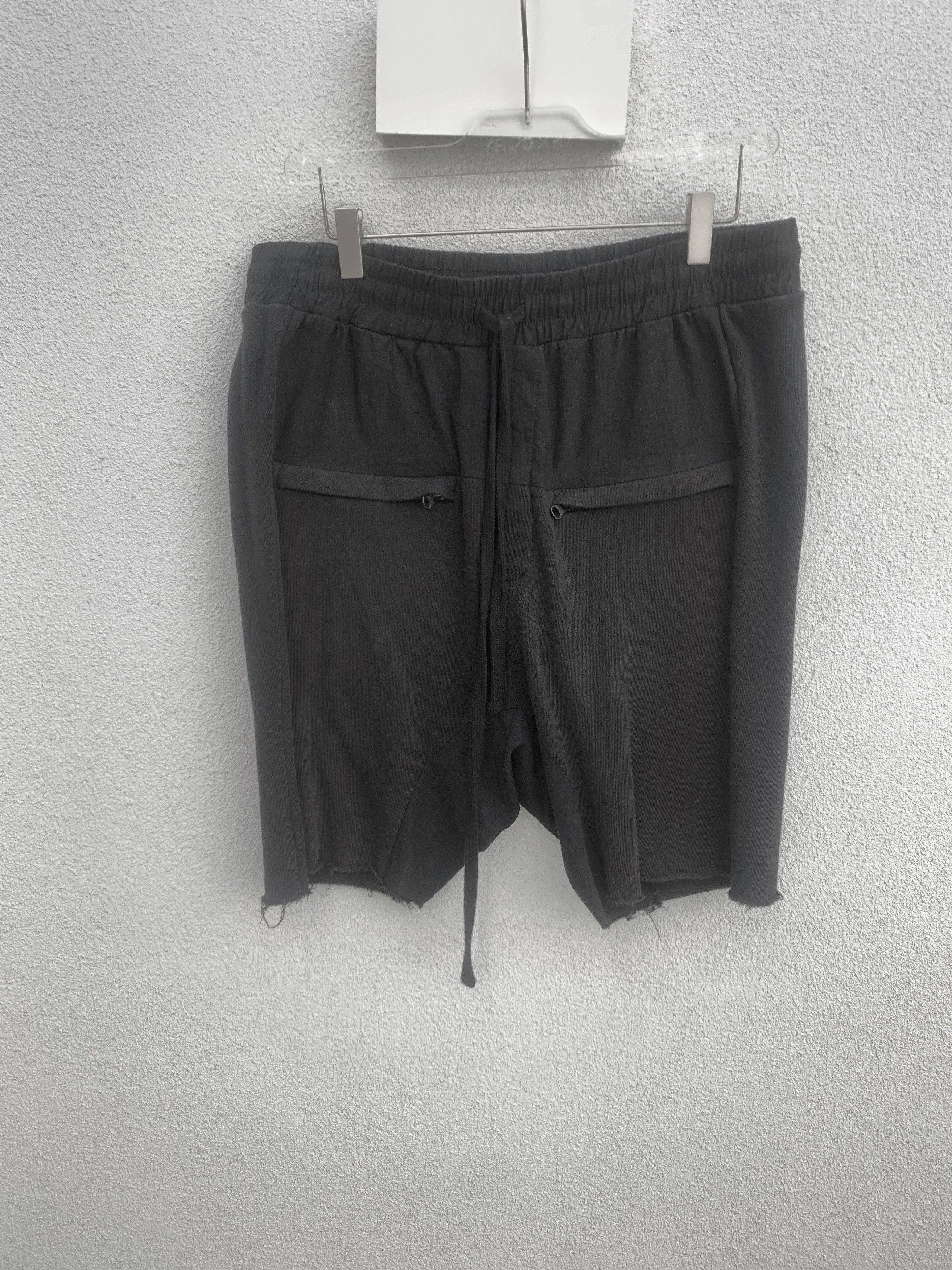 image of Thom Krom Shorts Black Cotton Linen L, Men's (Size 34)