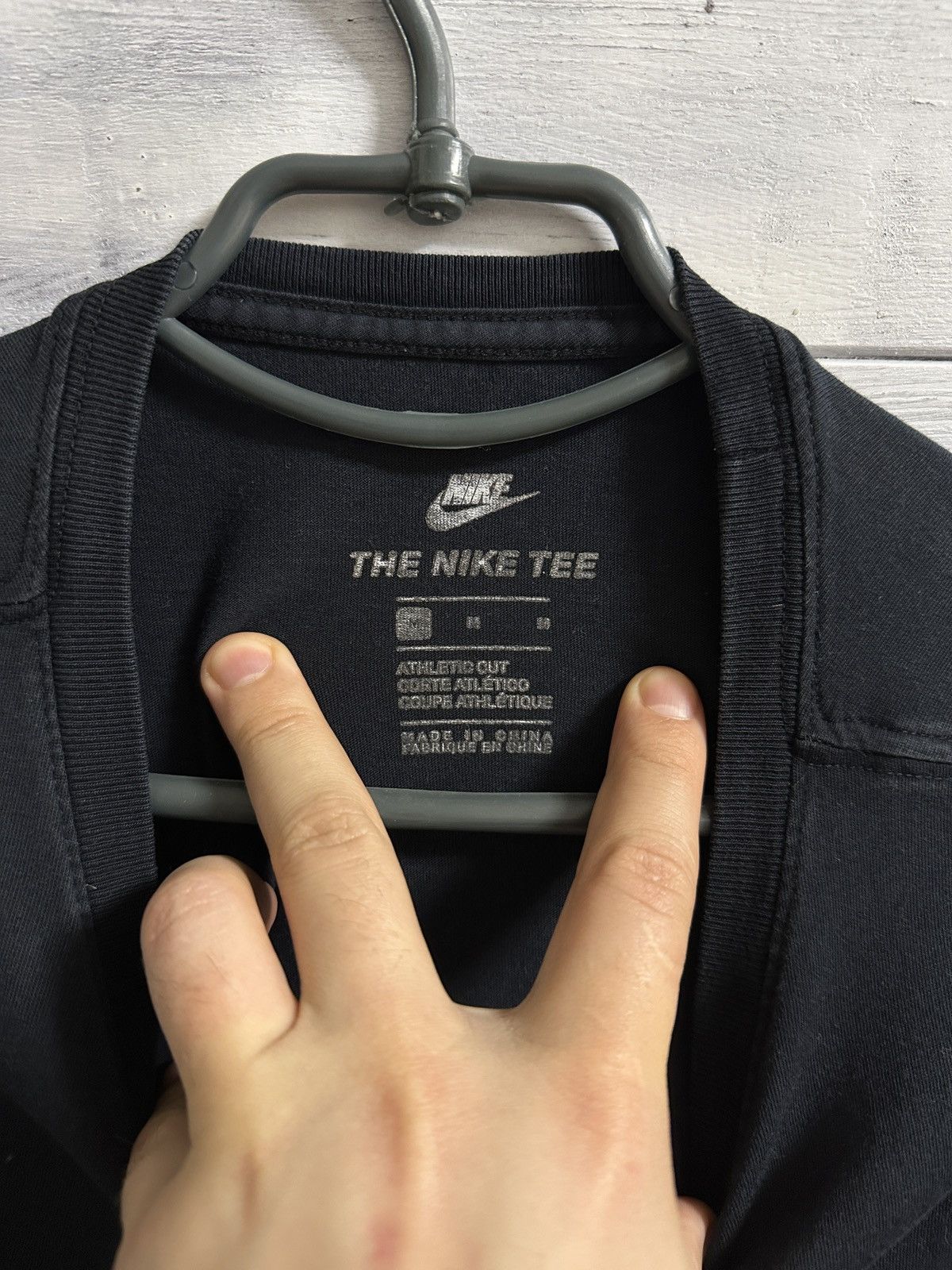 Nike × Vintage Rare T-Shirt Nike Just Do It Centr Swoosh Drill Y2K Size US M / EU 48-50 / 2 - 4 Thumbnail