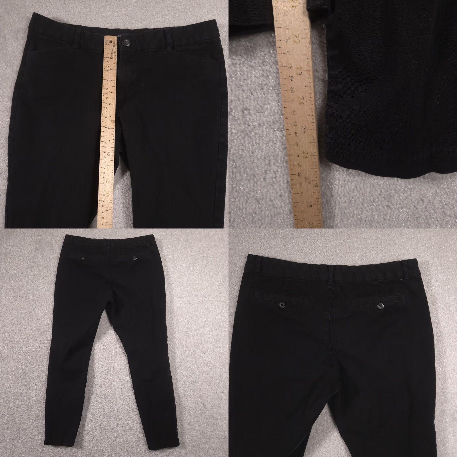Gap Gap Pants Womens 12 Black Slim City Ankle Tapered Twill Chino Stretch Work Pants Size 34" / US 12 / IT 48 - 8 Thumbnail
