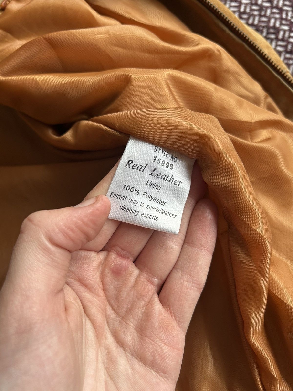 Vintage Vintage Hudson Real Leather Jacket Sun Faded Washed Size L Size US L / EU 52-54 / 3 - 9 Thumbnail